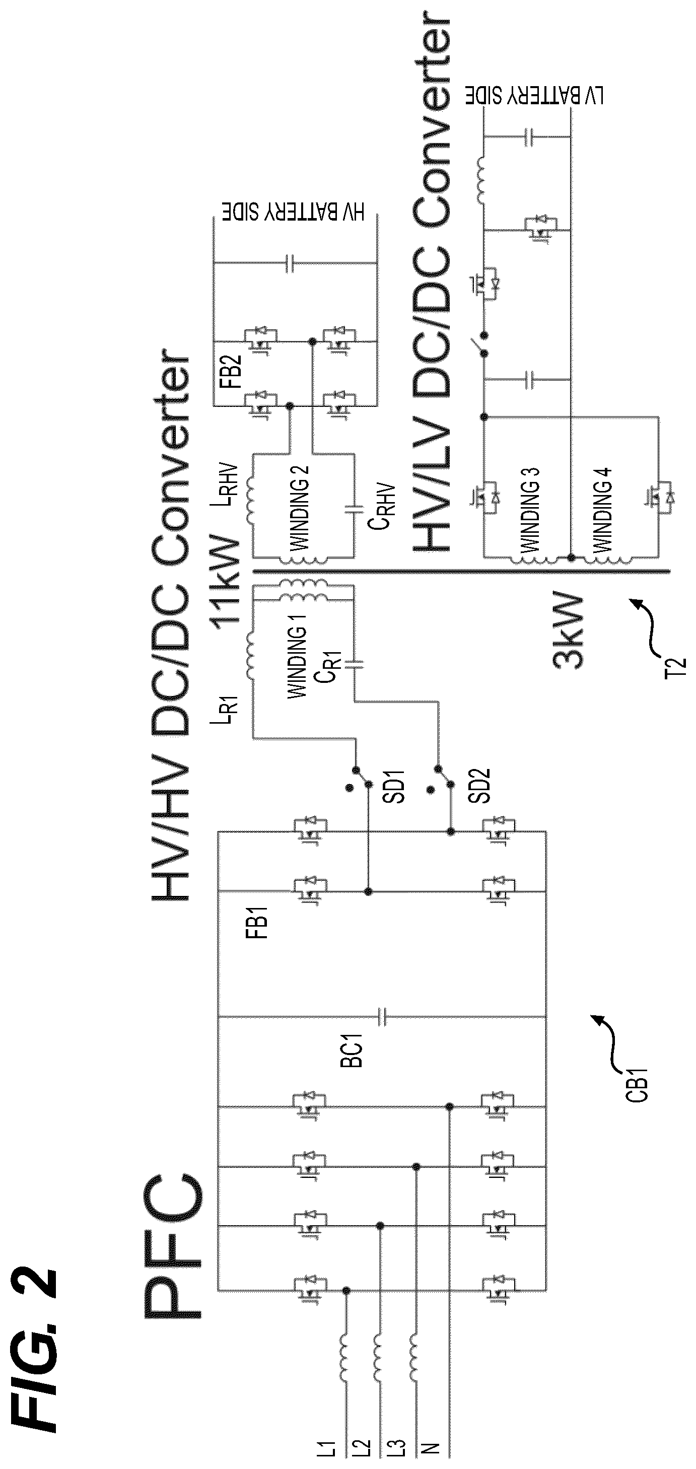 Patent US11777411 Figure 2 – Resonant power converter for wide voltage switching