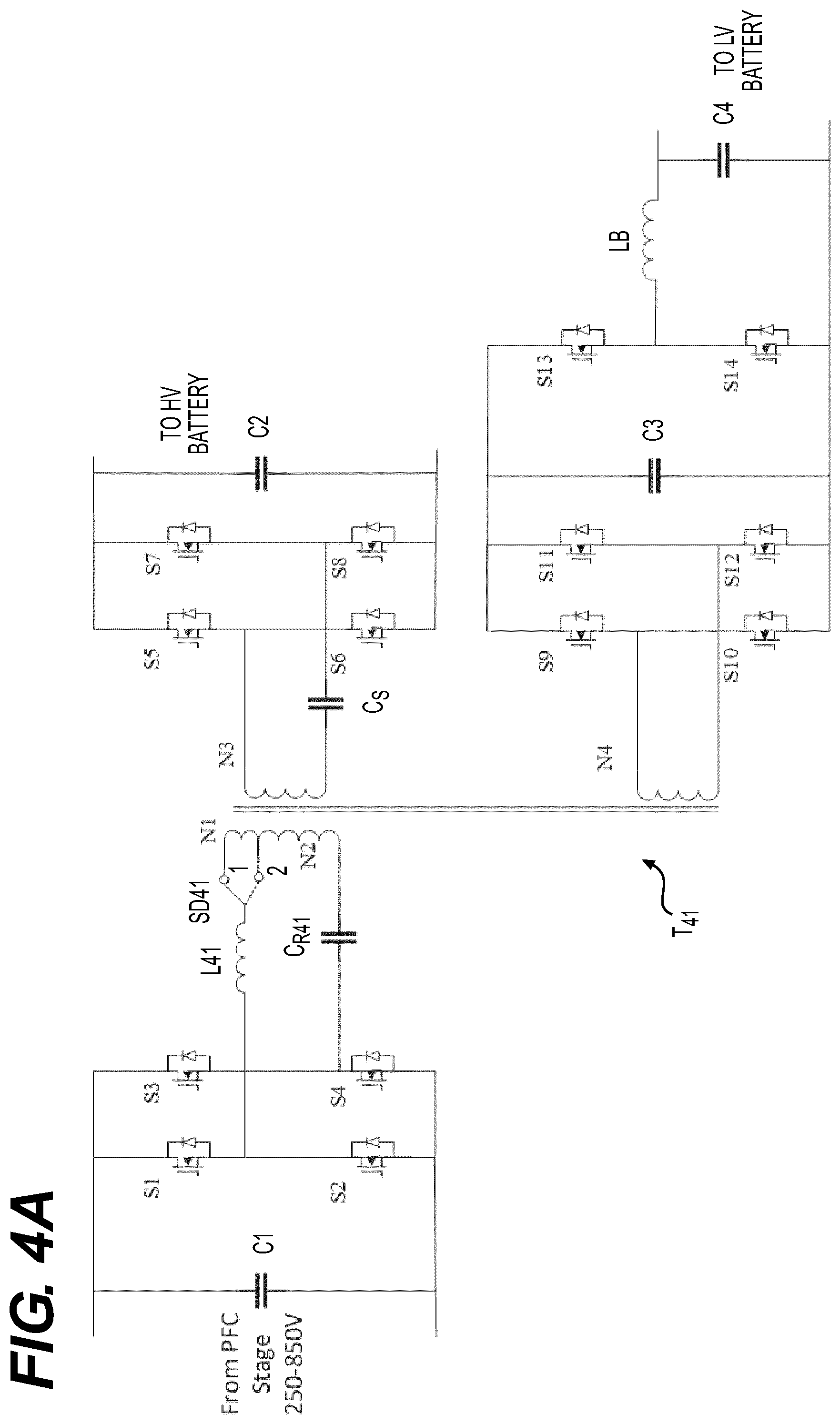Patent US11777411 Figure 4 – Resonant power converter for wide voltage switching