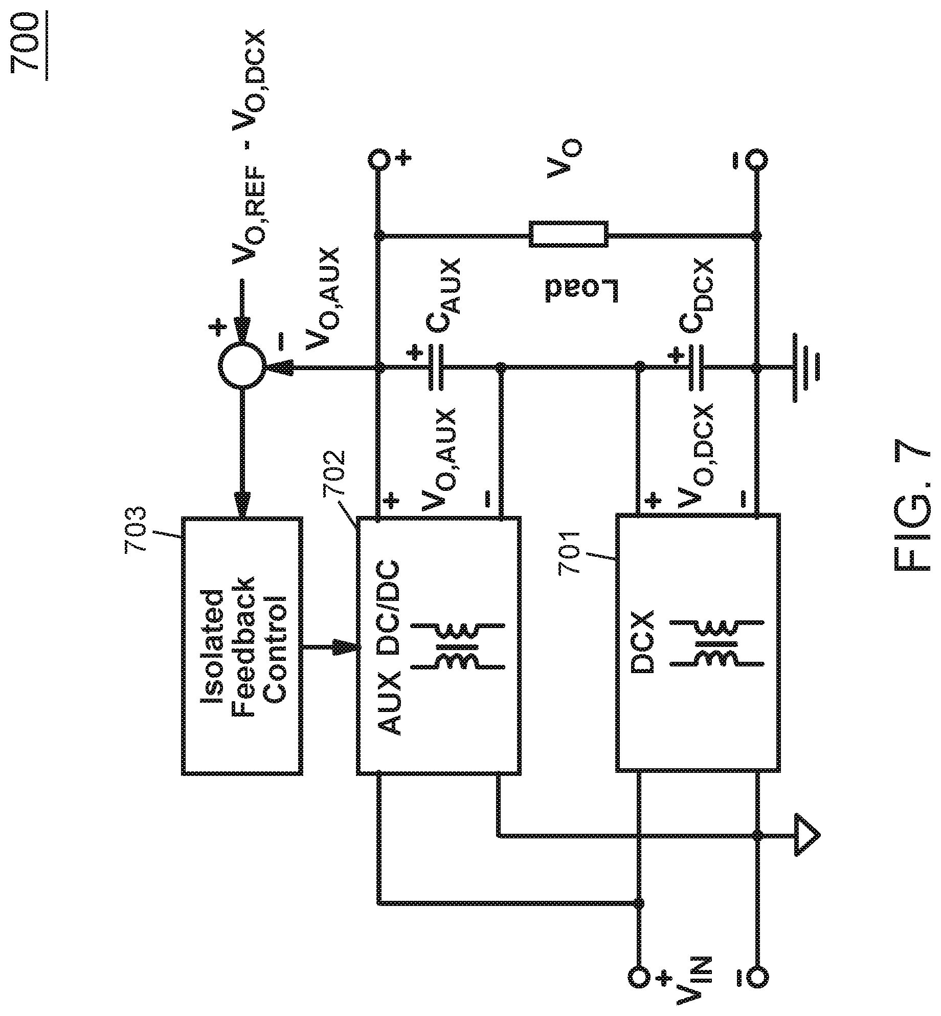 Patent US11777413 Figure 7 – Sigma, delta and sigma-delta DC/DC converters for wide input and output voltage ranges