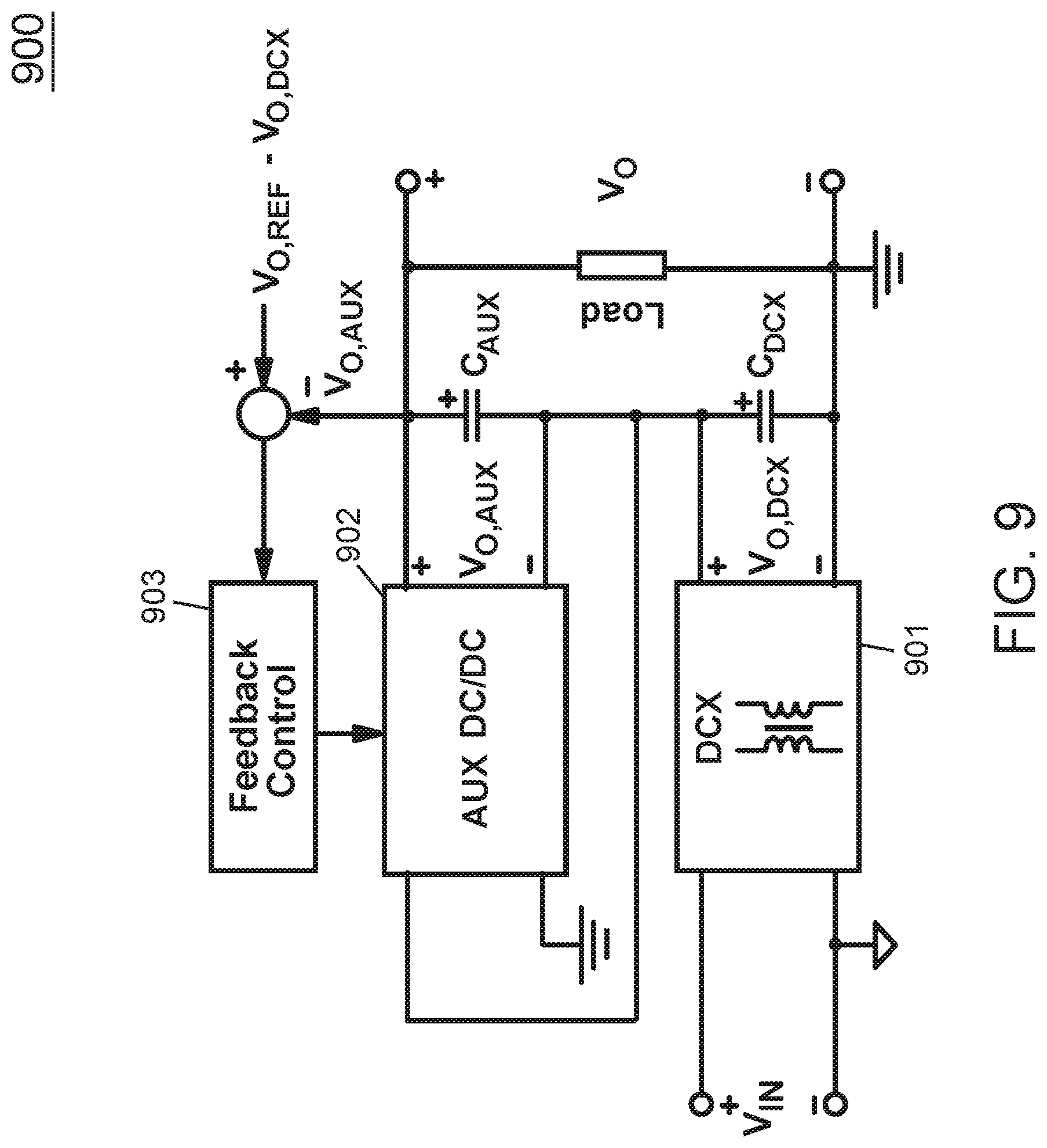 Patent US11777413 Figure 9 – Sigma, delta and sigma-delta DC/DC converters for wide input and output voltage ranges