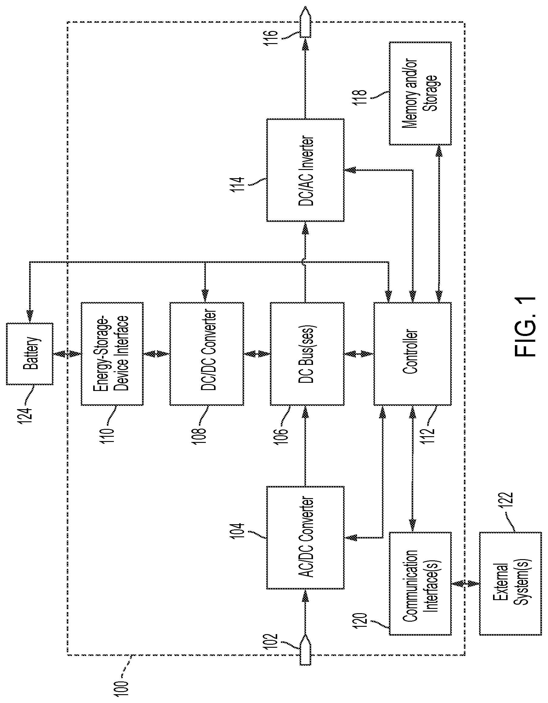 Patent US11777414 Figure 1 – Interleaved power conversion systems and methods