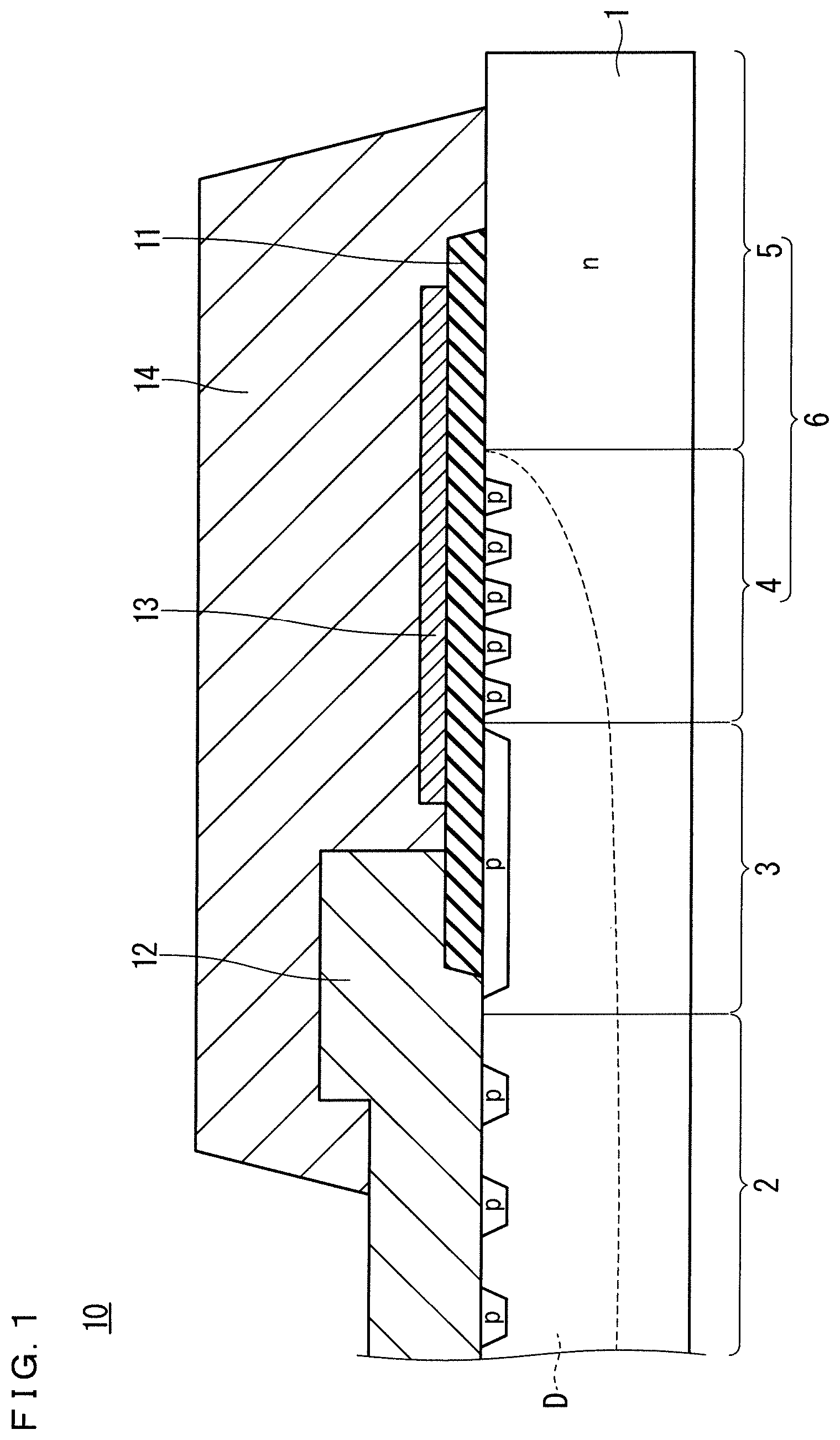 Patent US11777419 Figure 1 – Semiconductor device, semiconductor device manufacturing method, and power converter
