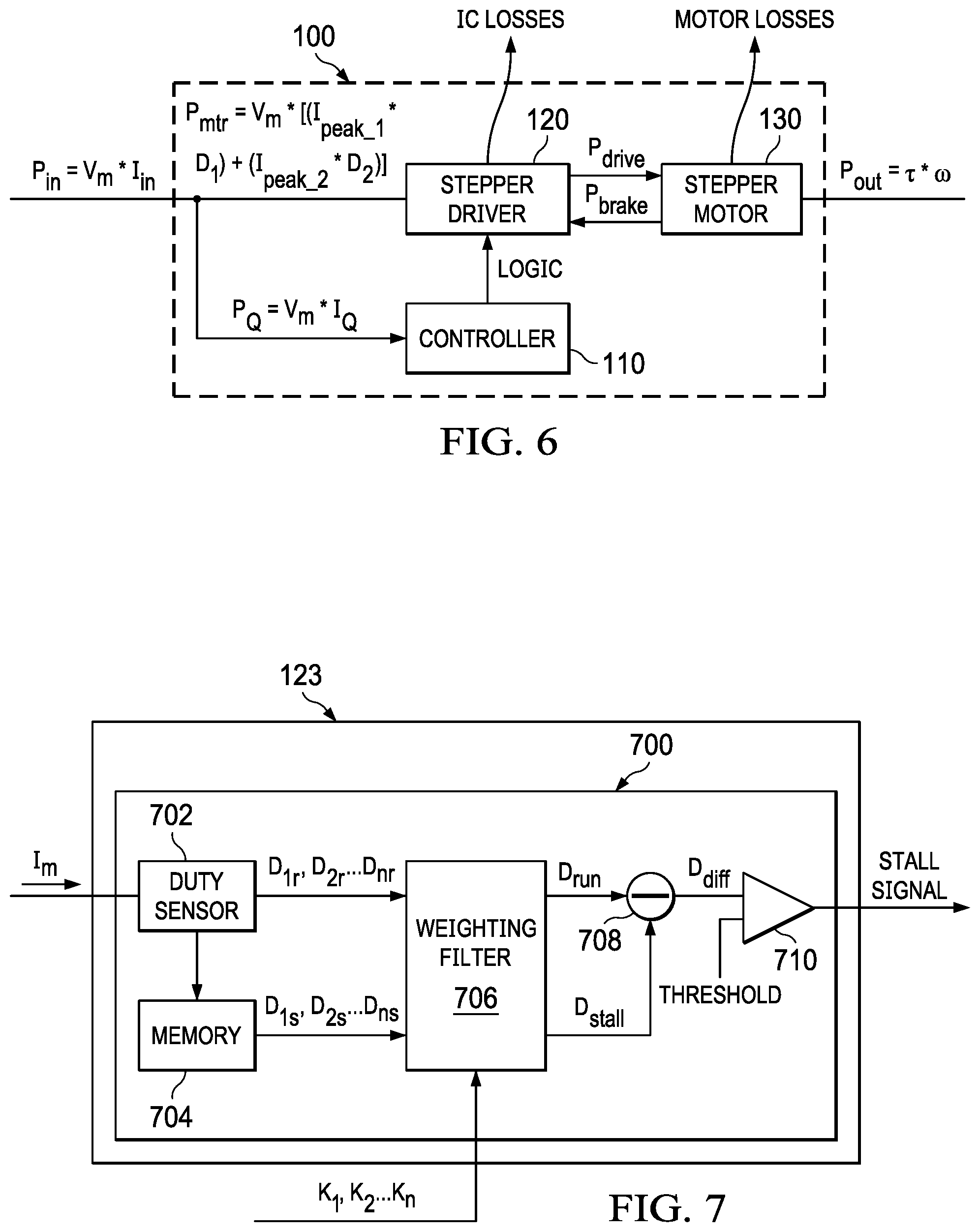Patent US11777425 Figure 4 – Power transfer based stall detection techniques for stepper motor