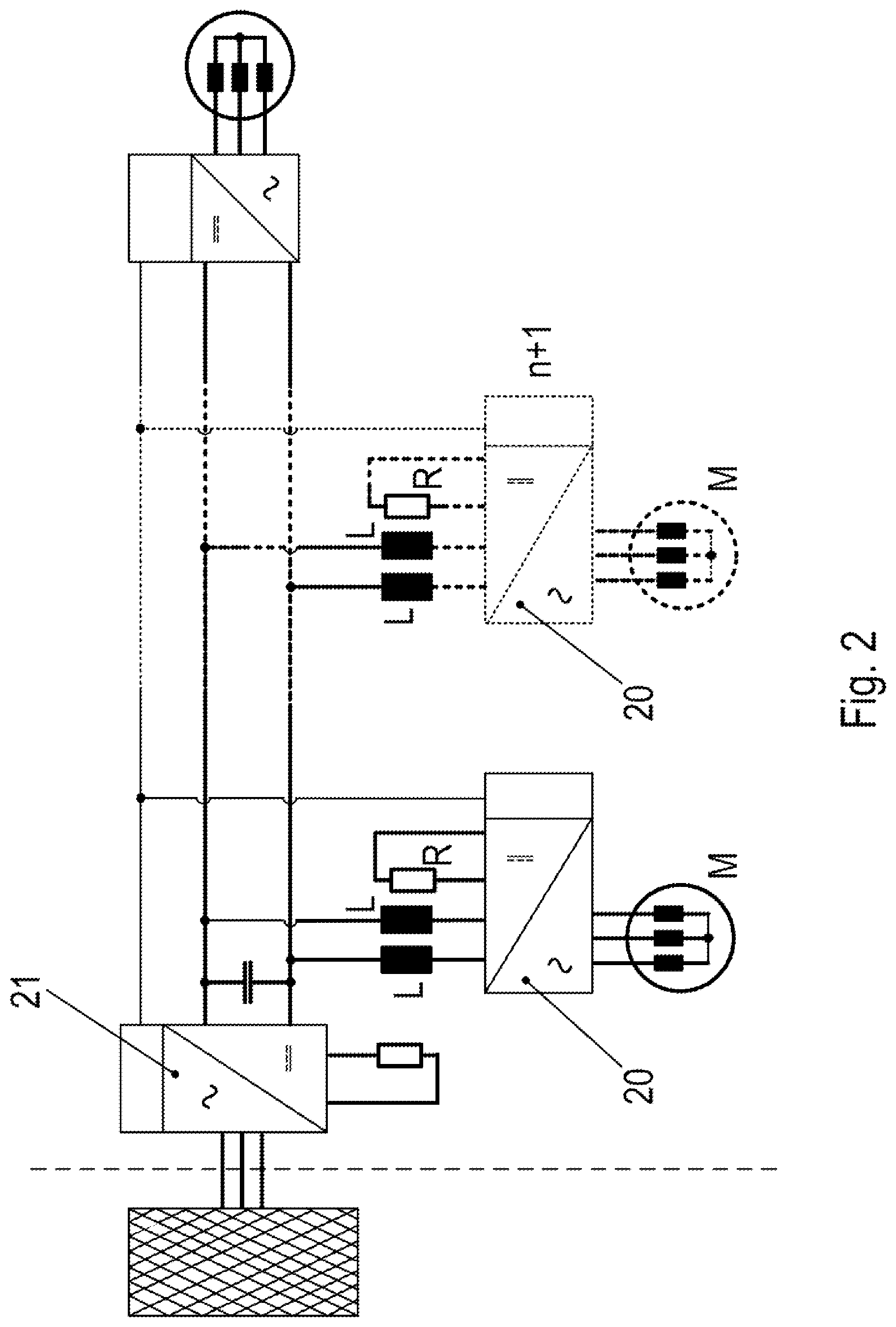 Patent US11777434 Figure 2 – Method for operating a drive system, and drive system