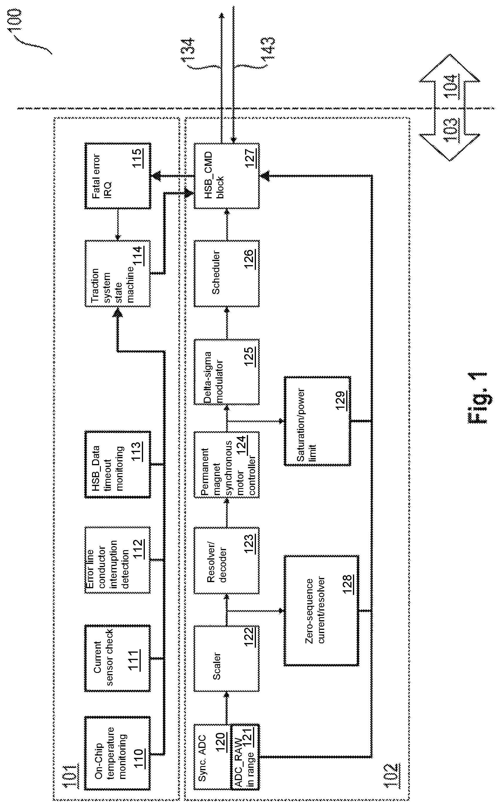 Patent US11777436 Figure 1 – Method and system for a safety concept for an AC battery