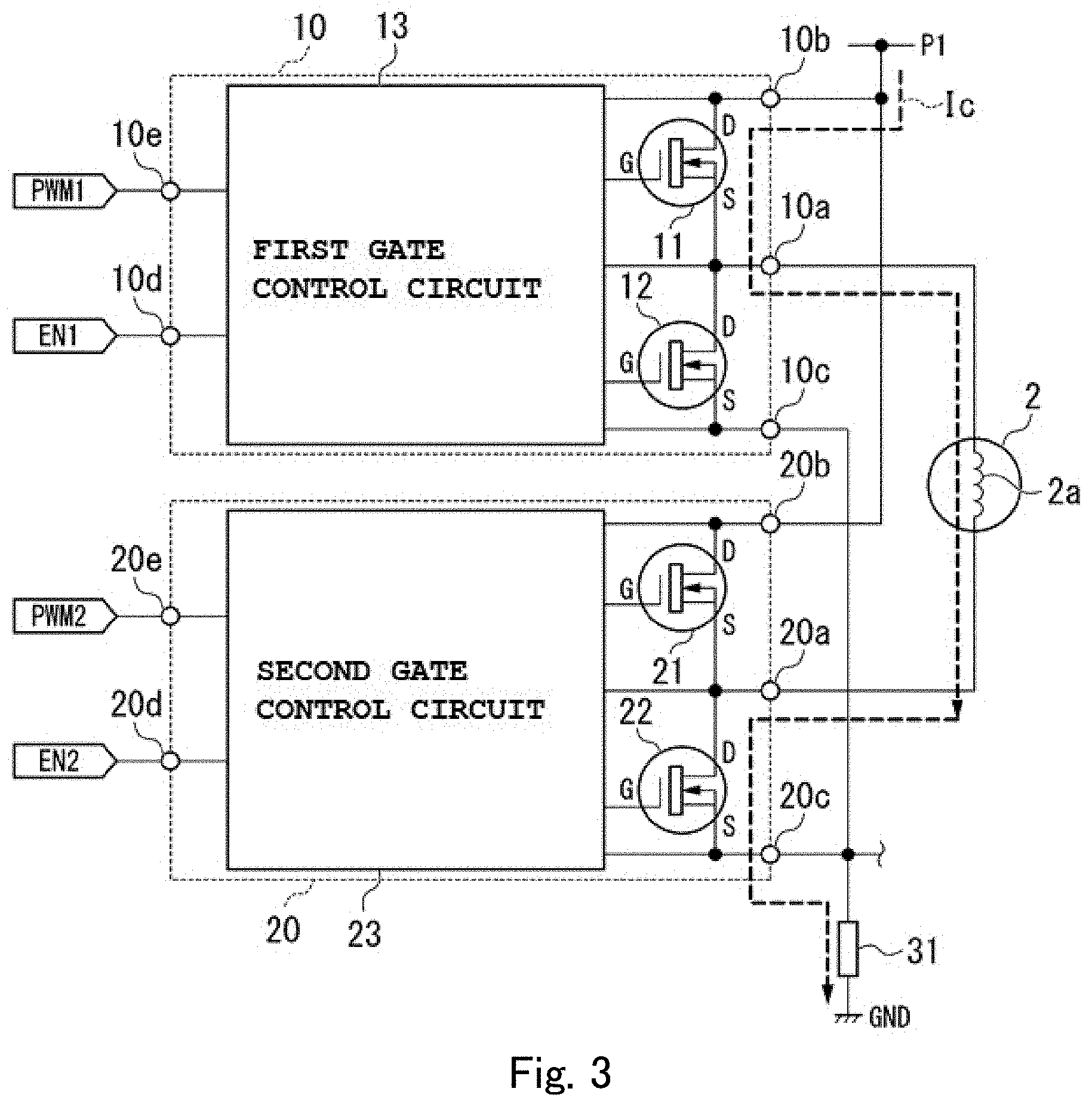 Patent US11777438 Figure 3 – Motor drive device