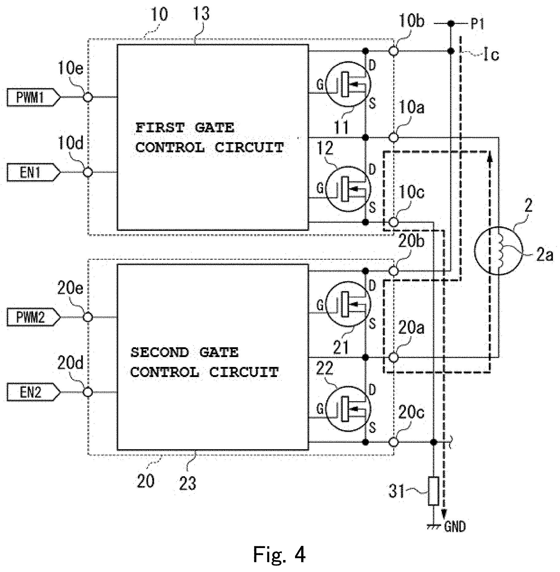 Patent US11777438 Figure 4 – Motor drive device