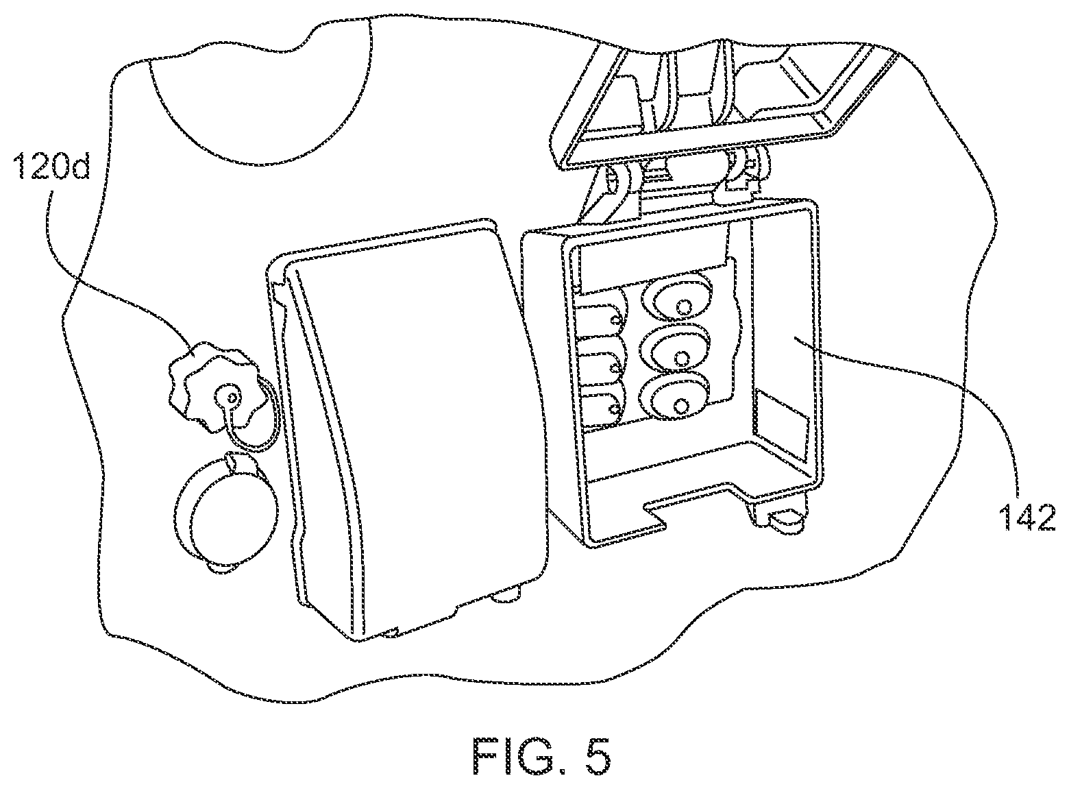 Patent US11777439 Figure 5 – Compact, lightweight, portable trailer with solar tower and autonomous hybrid power solutions