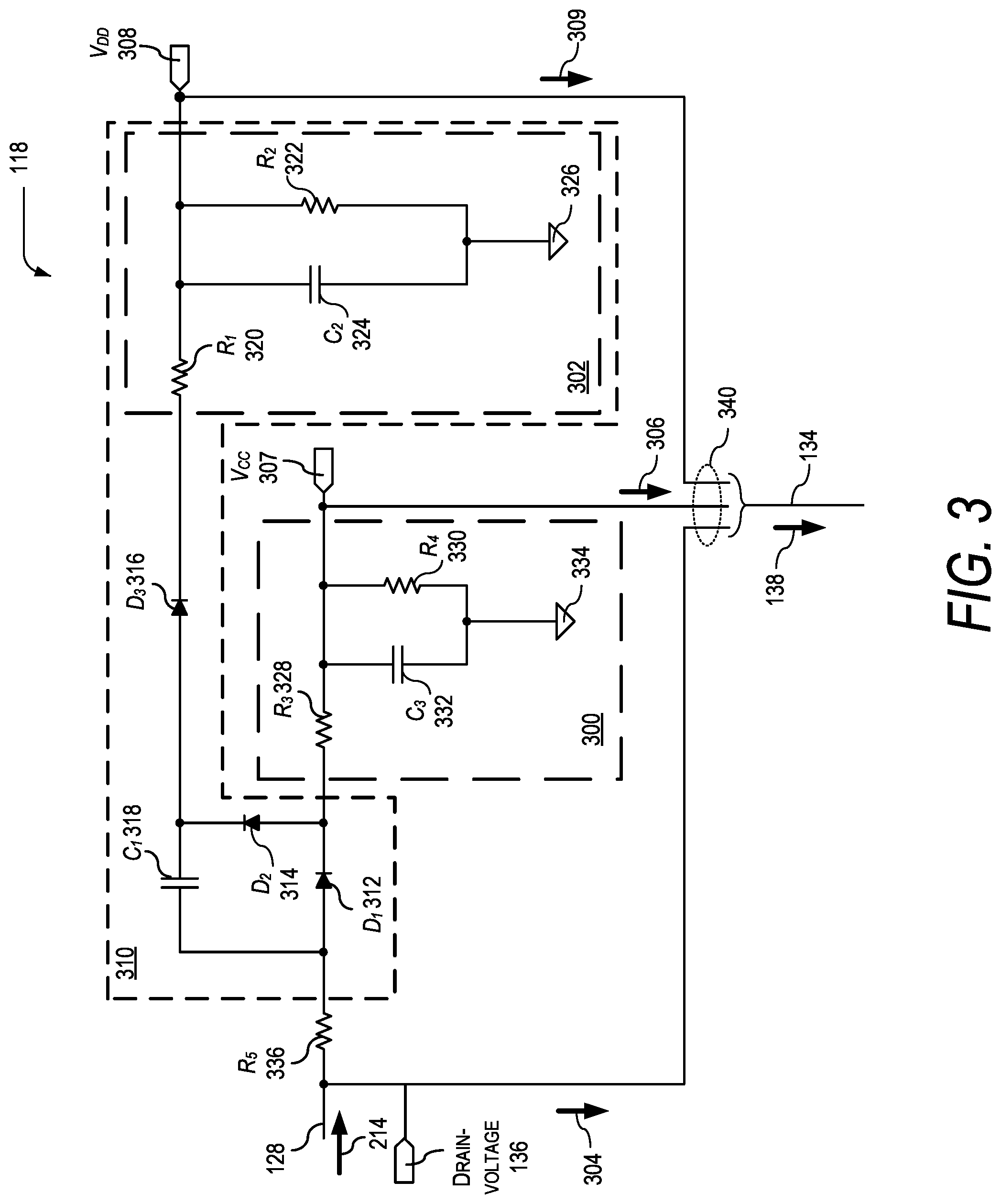 Patent US11777450 Figure 3 – Apparatus for optimized turn-off of a cascode amplifier