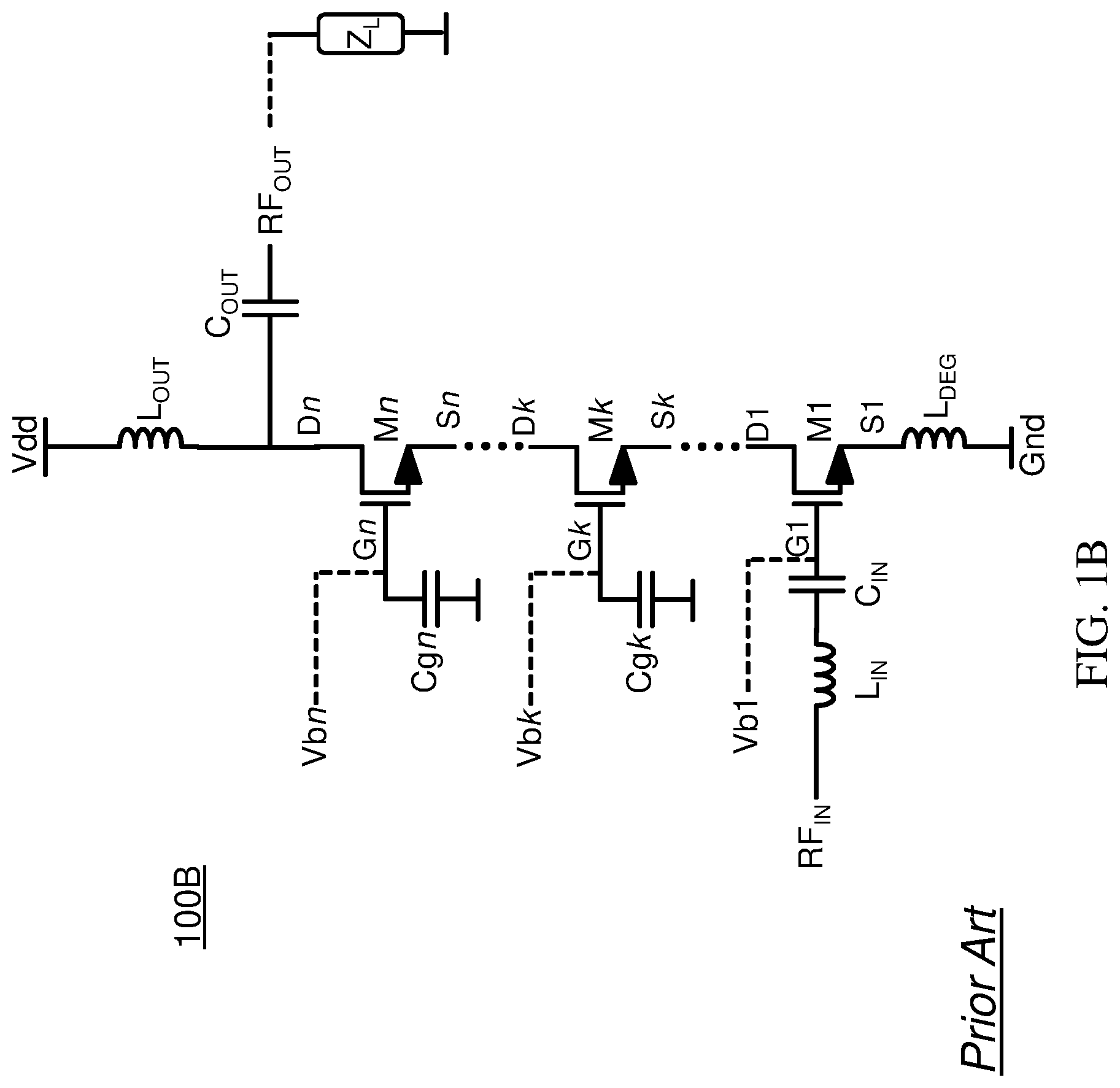 Patent US11777451 Figure 2 – Cascode gain boosting and linear gain control using gate resistor