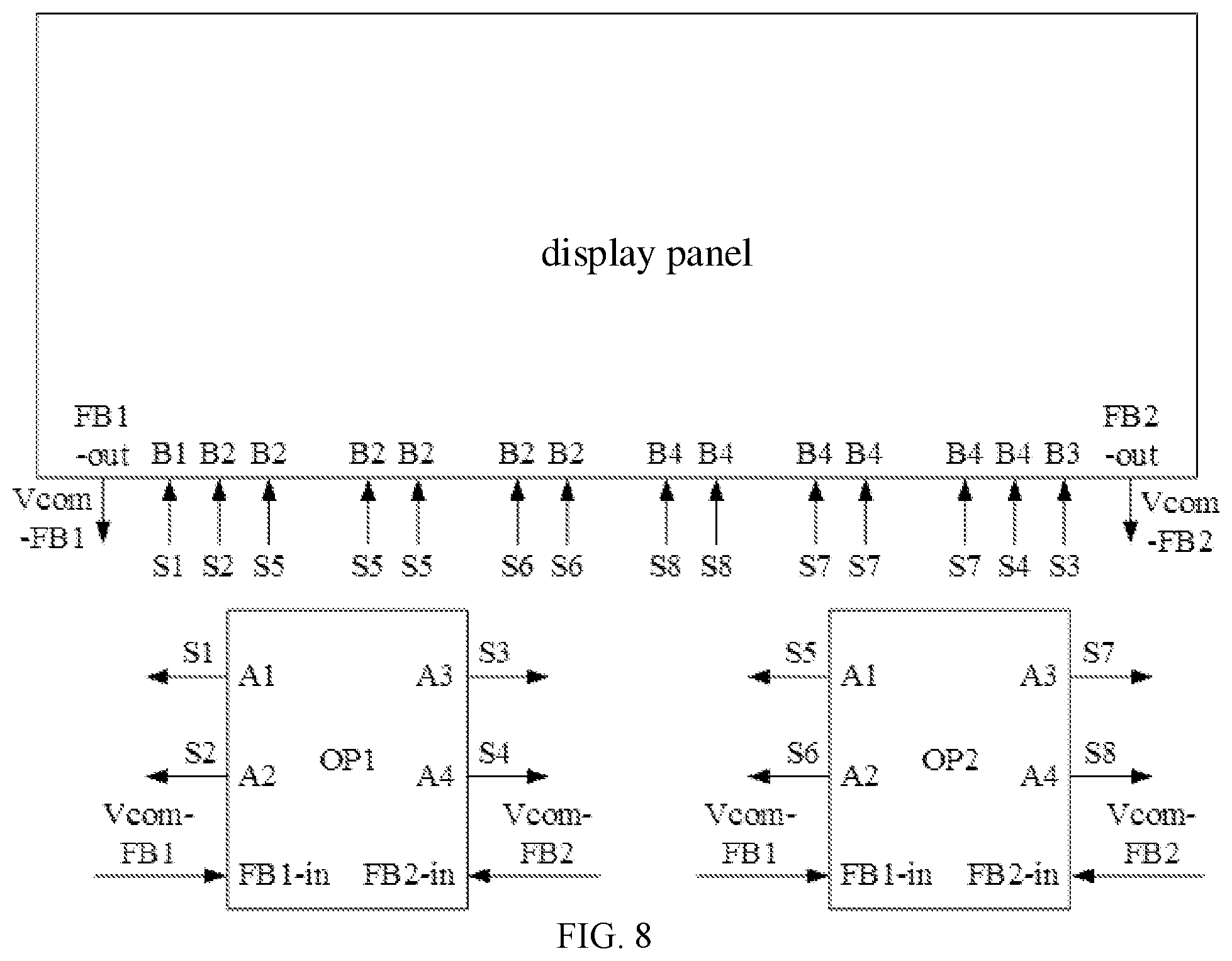 Patent US11777453 Figure 8 – Public voltage compensation method and display panel