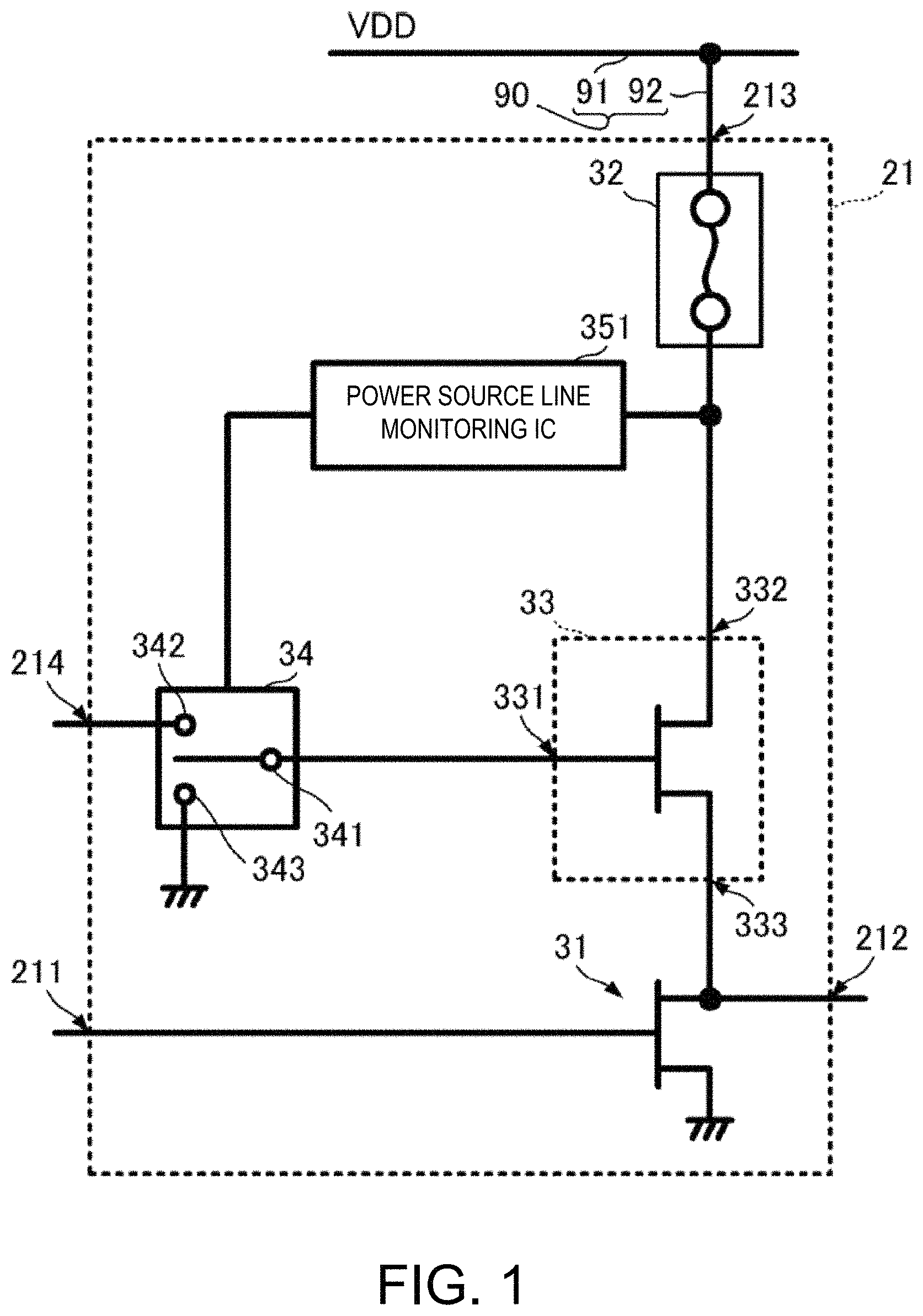 Patent US11777456 Figure 1 – Amplifying apparatus, radar device and amplifying method