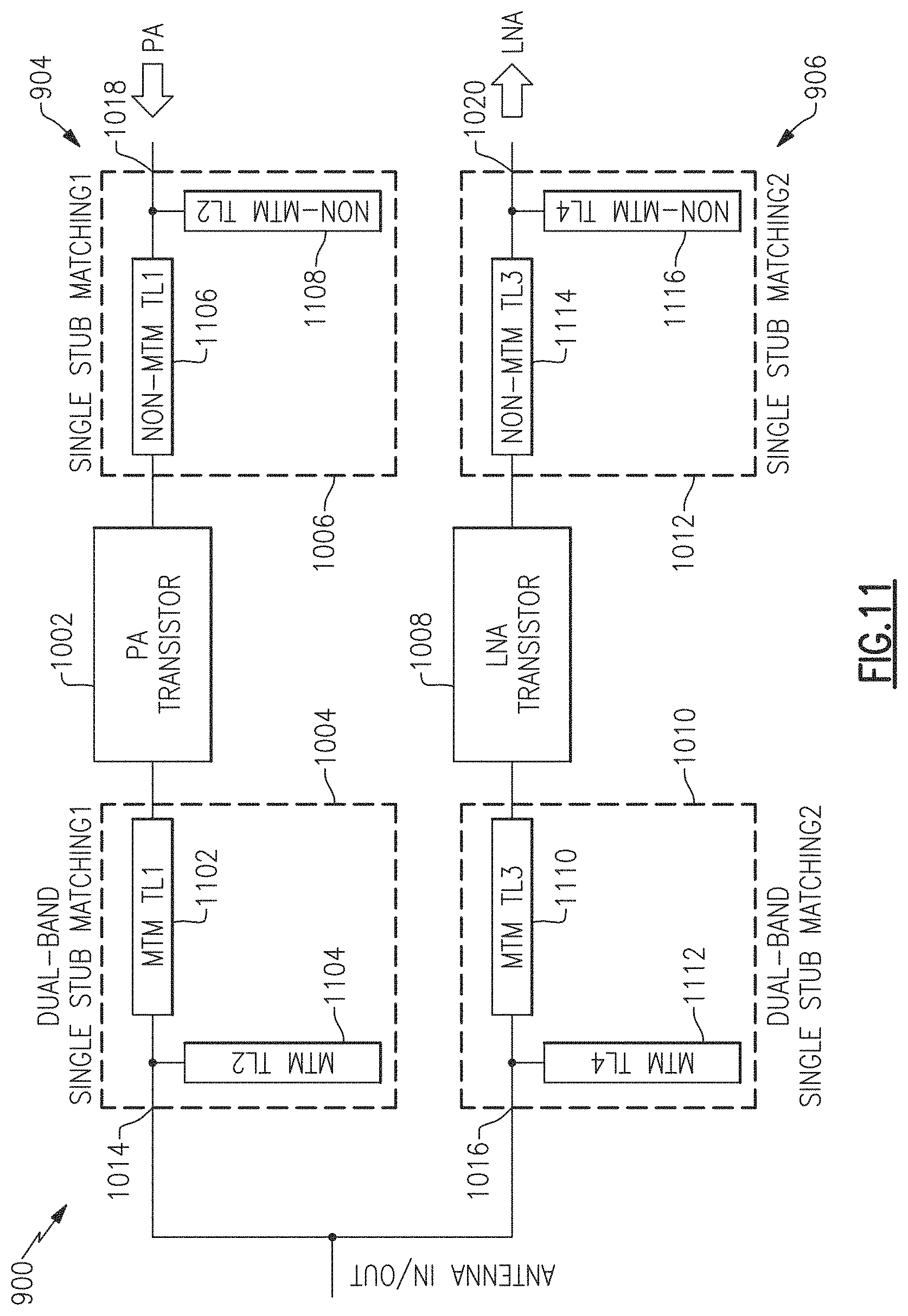 Patent US11777459 Figure 17 – Active duplexer