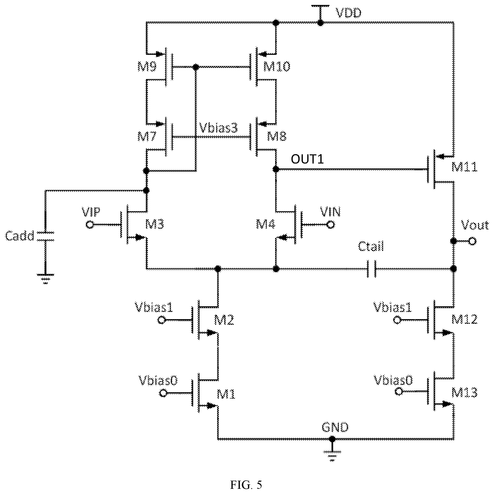 Patent US11777460 Figure 4 – Operational amplifier