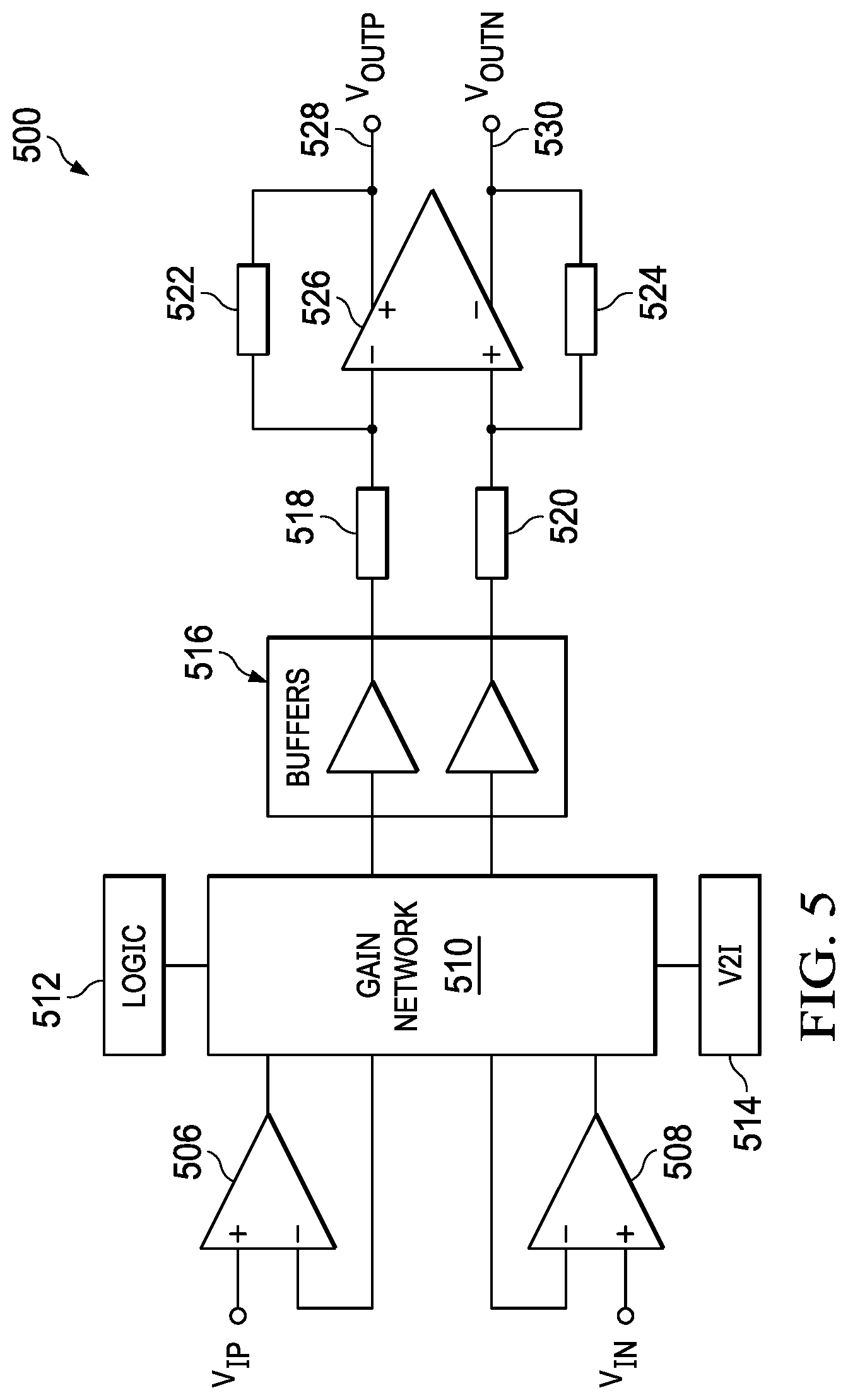 Patent US11777463 Figure 6 – Multipath programmable gain instrumentation amplifier frontend