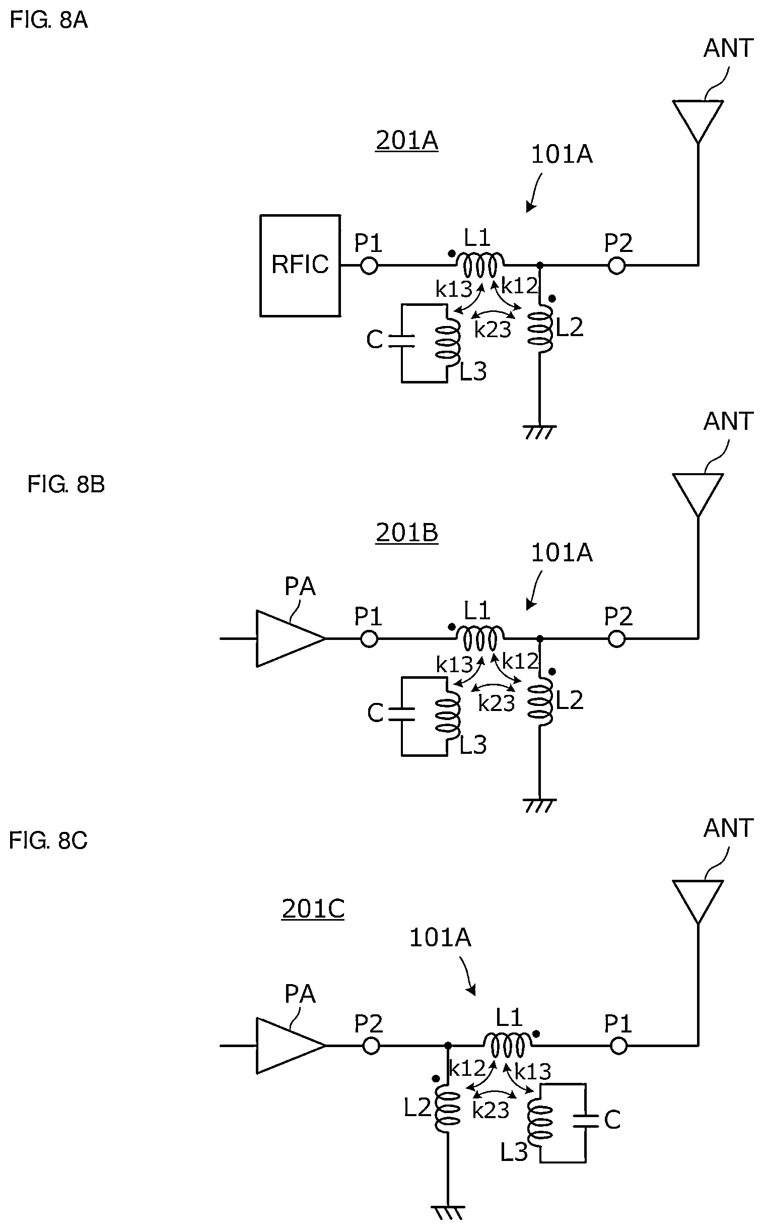 Patent US11777466 Figure 6 – Matching circuit, matching circuit element, and communication device