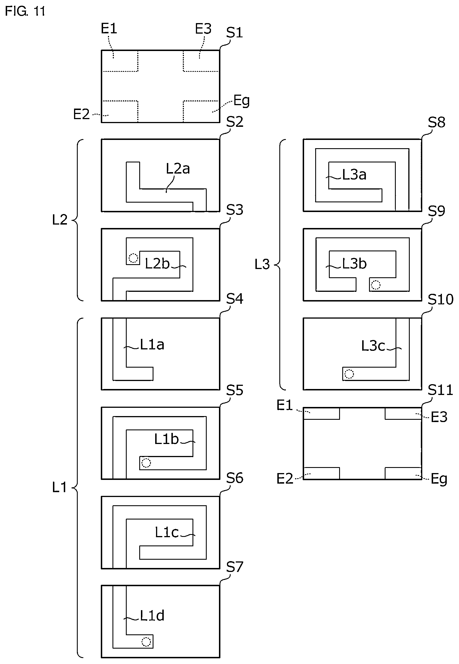 Patent US11777466 Figure 8 – Matching circuit, matching circuit element, and communication device