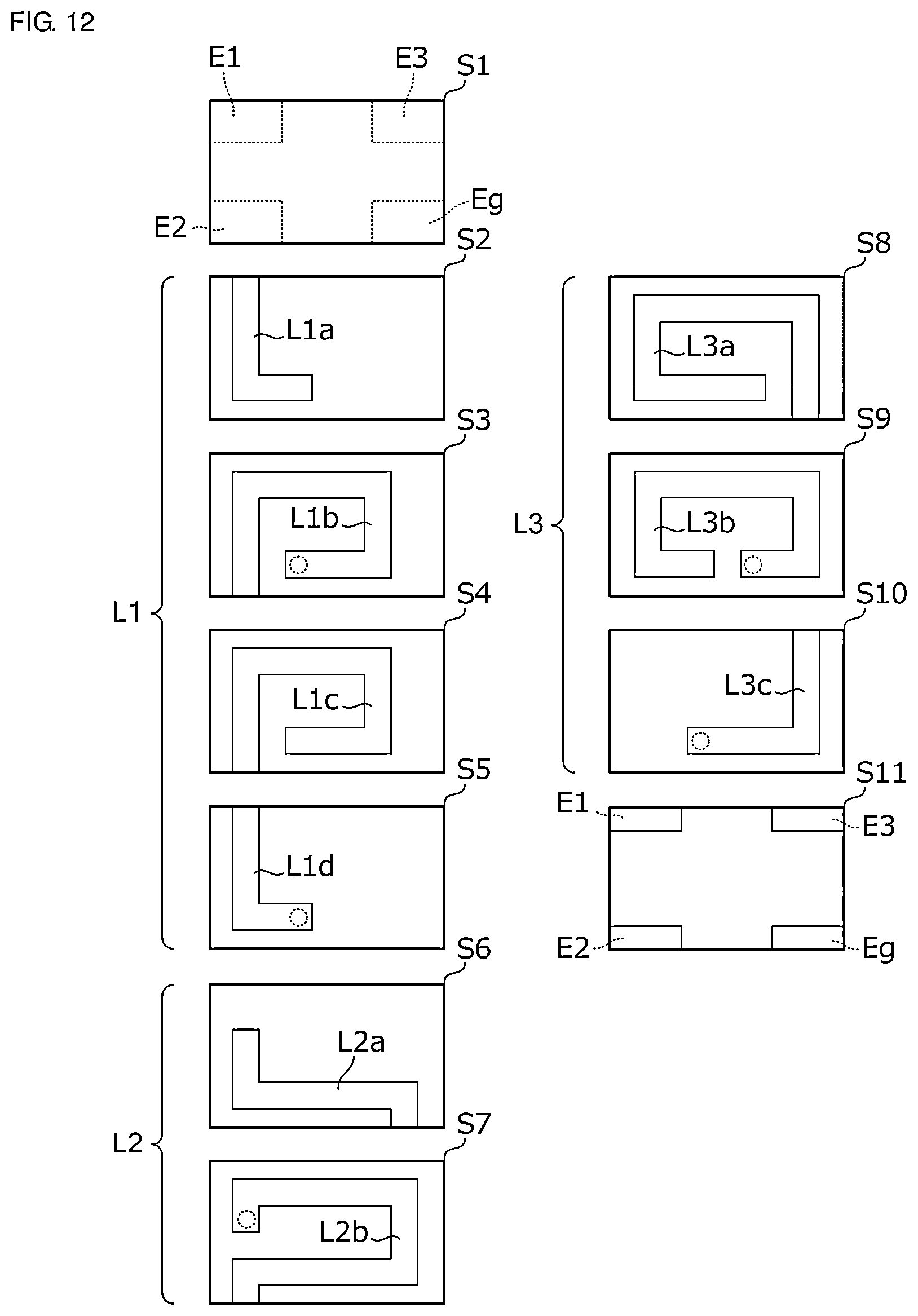 Patent US11777466 Figure 9 – Matching circuit, matching circuit element, and communication device