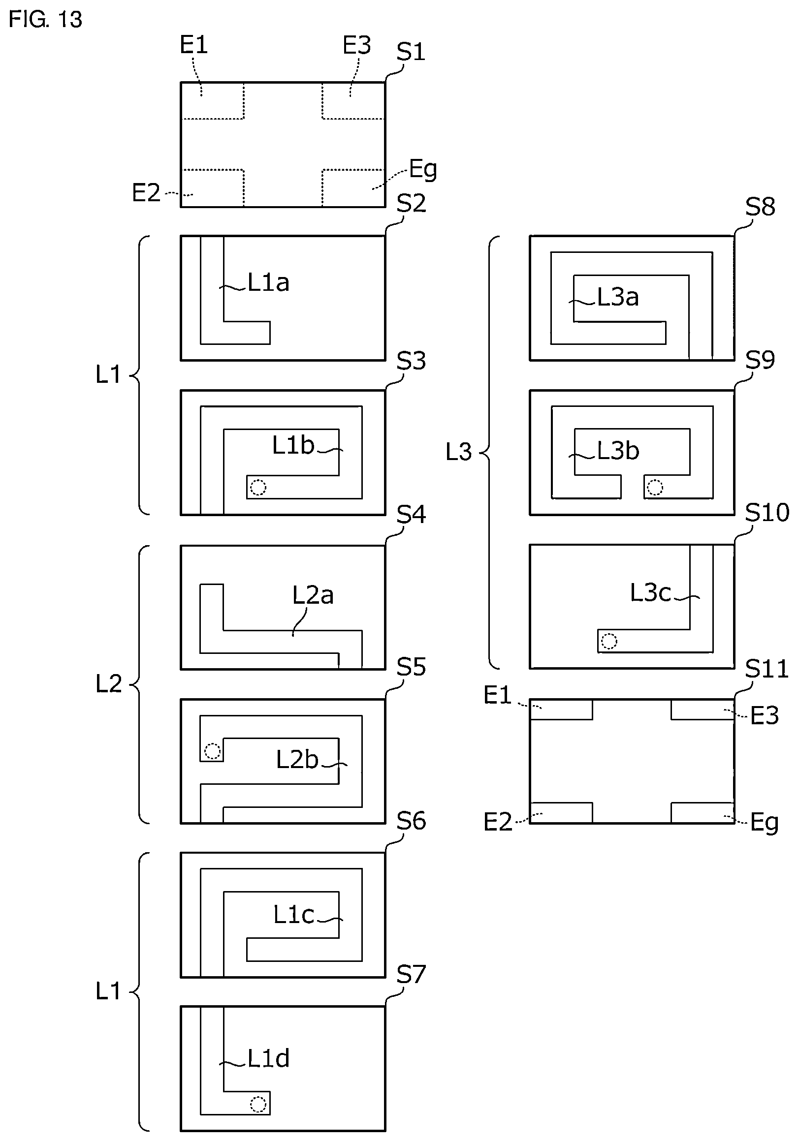 Patent US11777466 Figure 10 – Matching circuit, matching circuit element, and communication device