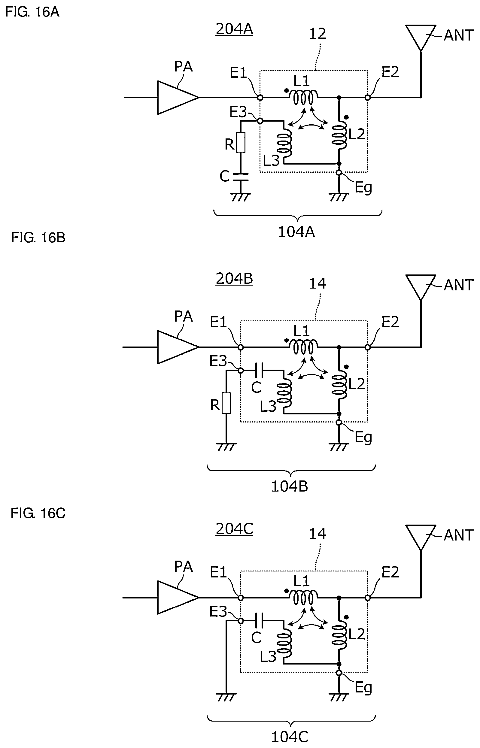 Patent US11777466 Figure 12 – Matching circuit, matching circuit element, and communication device