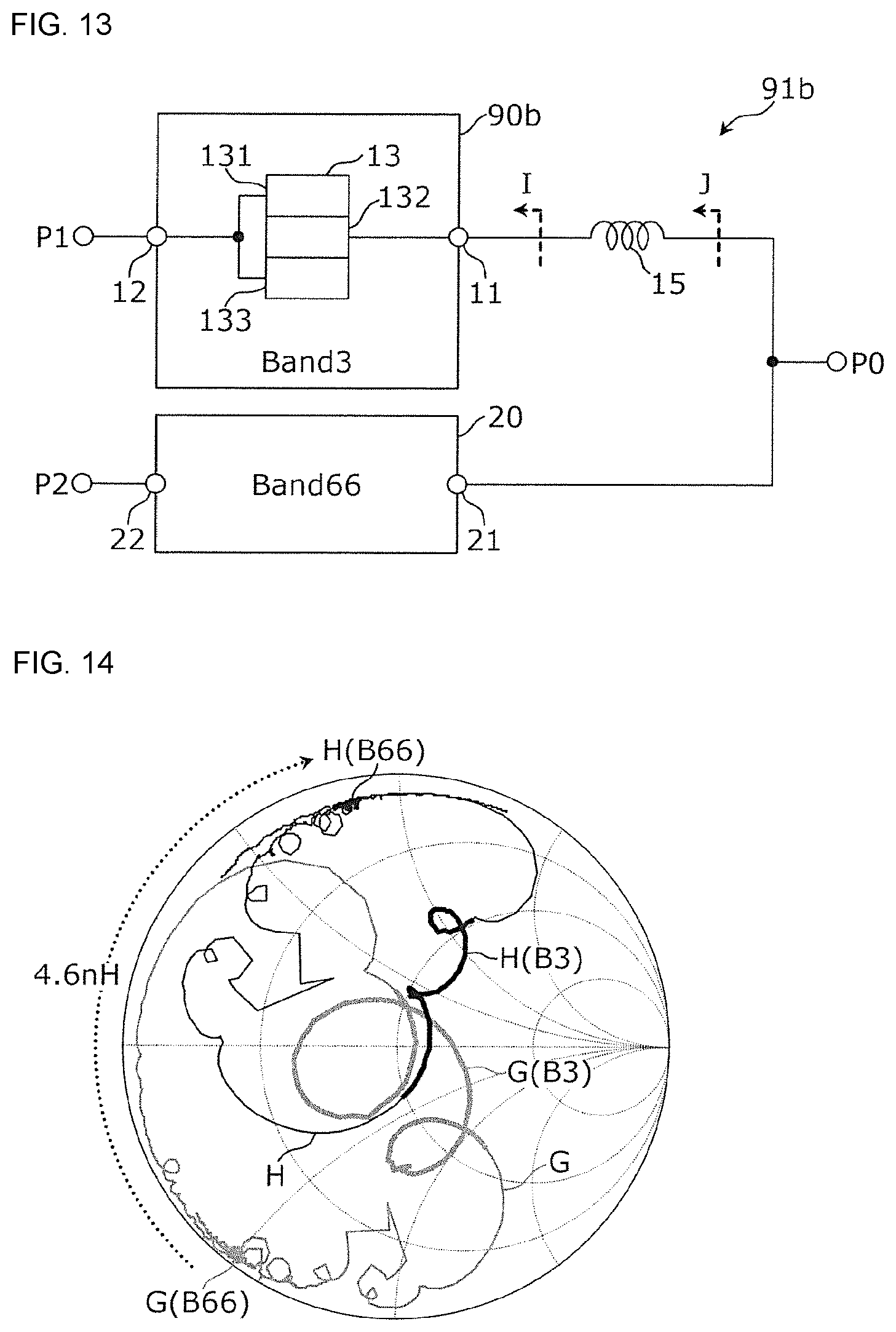 Patent US11777473 Figure 9 – Multiplexer, high-frequency front-end circuit, and communication device