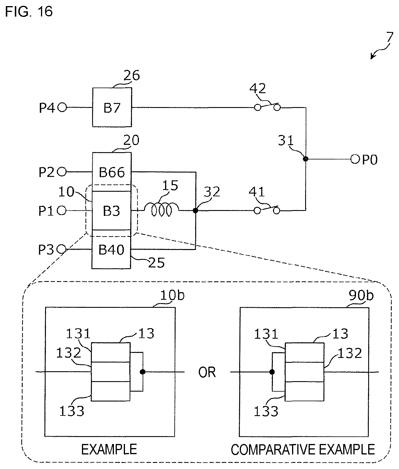 Patent US11777473 Figure 11 – Multiplexer, high-frequency front-end circuit, and communication device