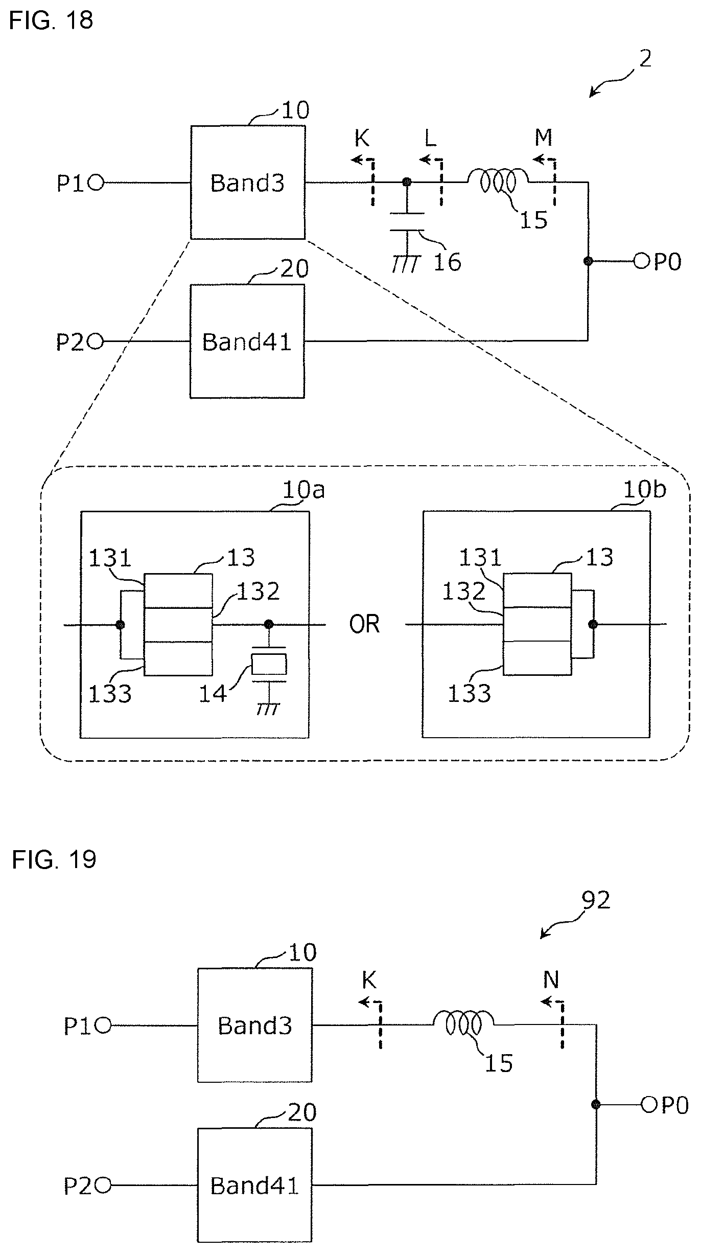 Patent US11777473 Figure 14 – Multiplexer, high-frequency front-end circuit, and communication device
