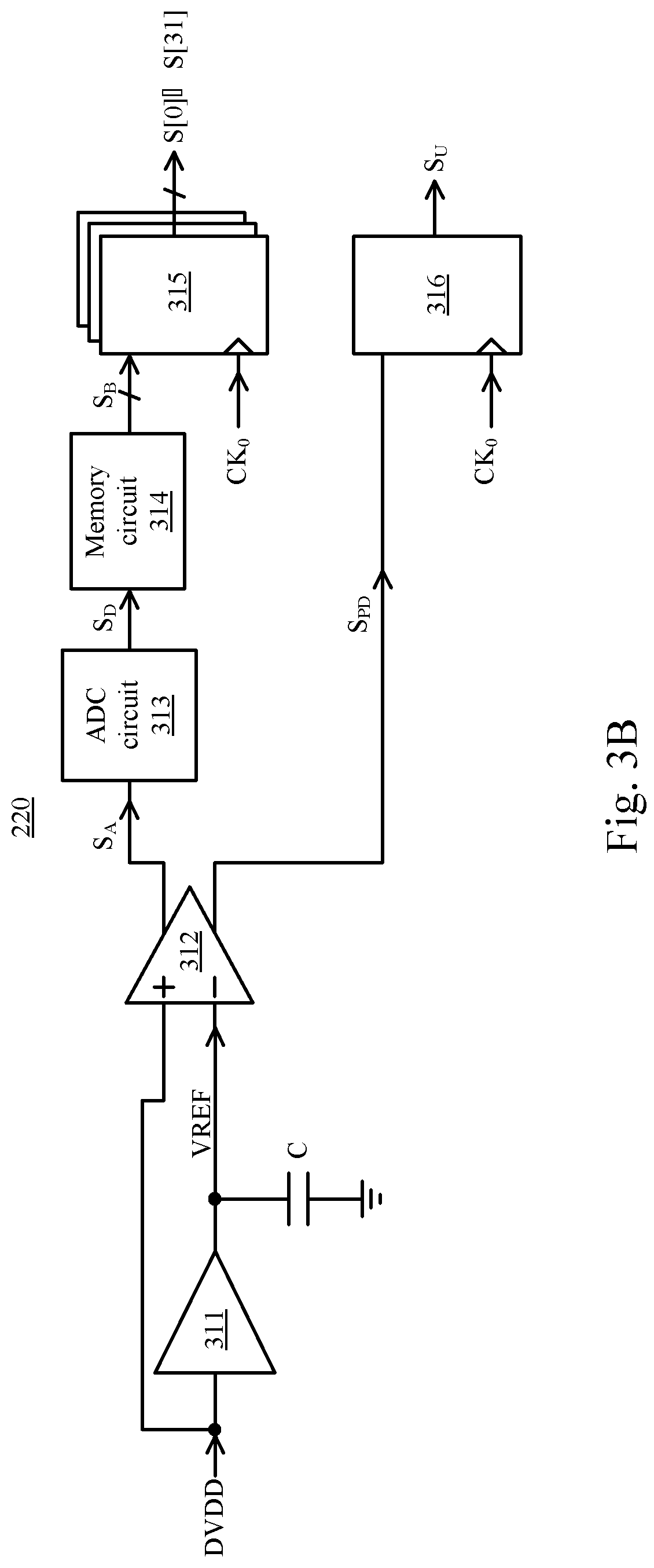 Patent US11777477 Figure 3 – Digital circuit device and voltage drop detector circuitry
