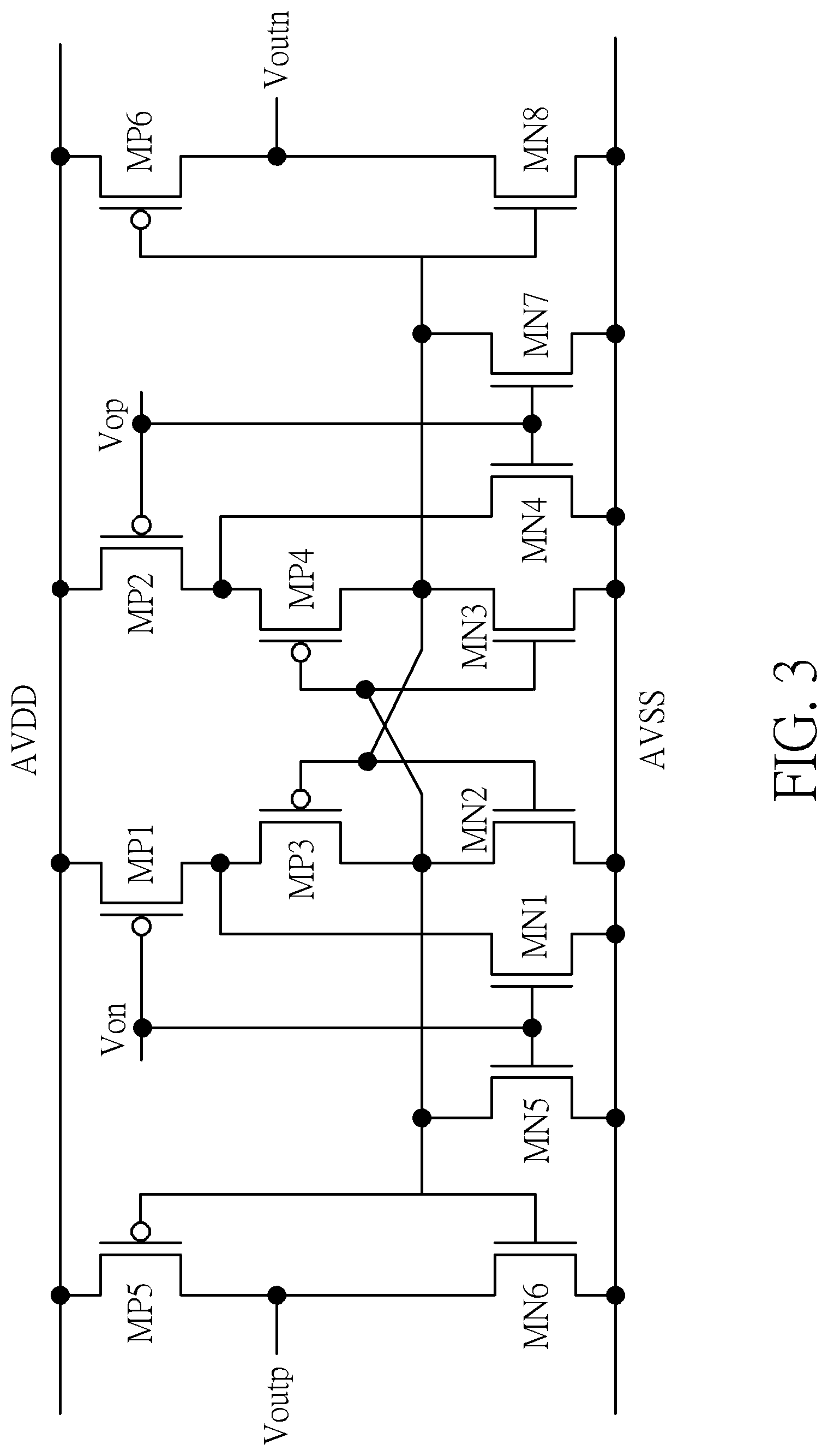 Patent US11777482 Figure 3 – Gain-boosted comparator