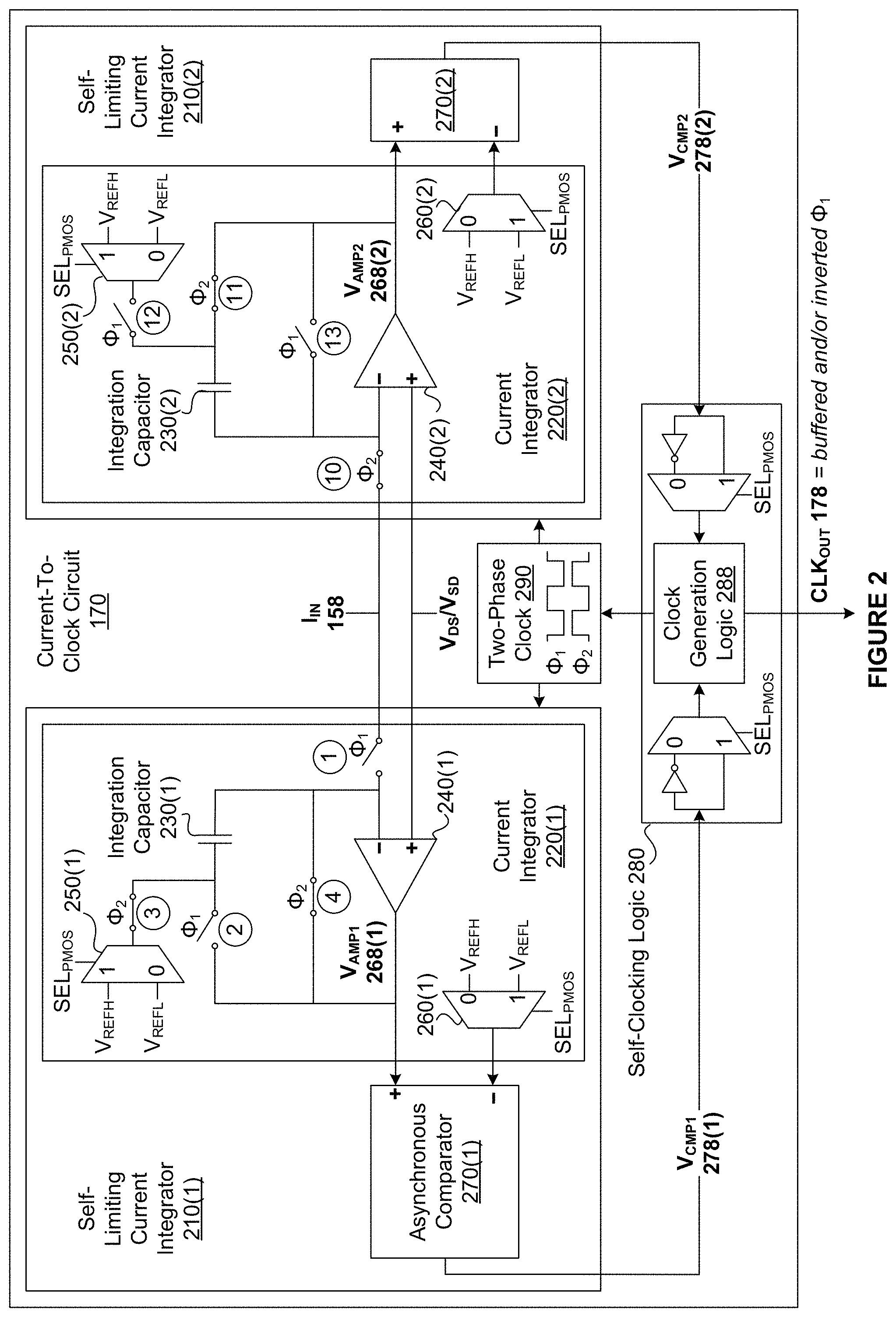 Patent US11777483 Figure 2 – On-die techniques for asynchnorously comparing voltages