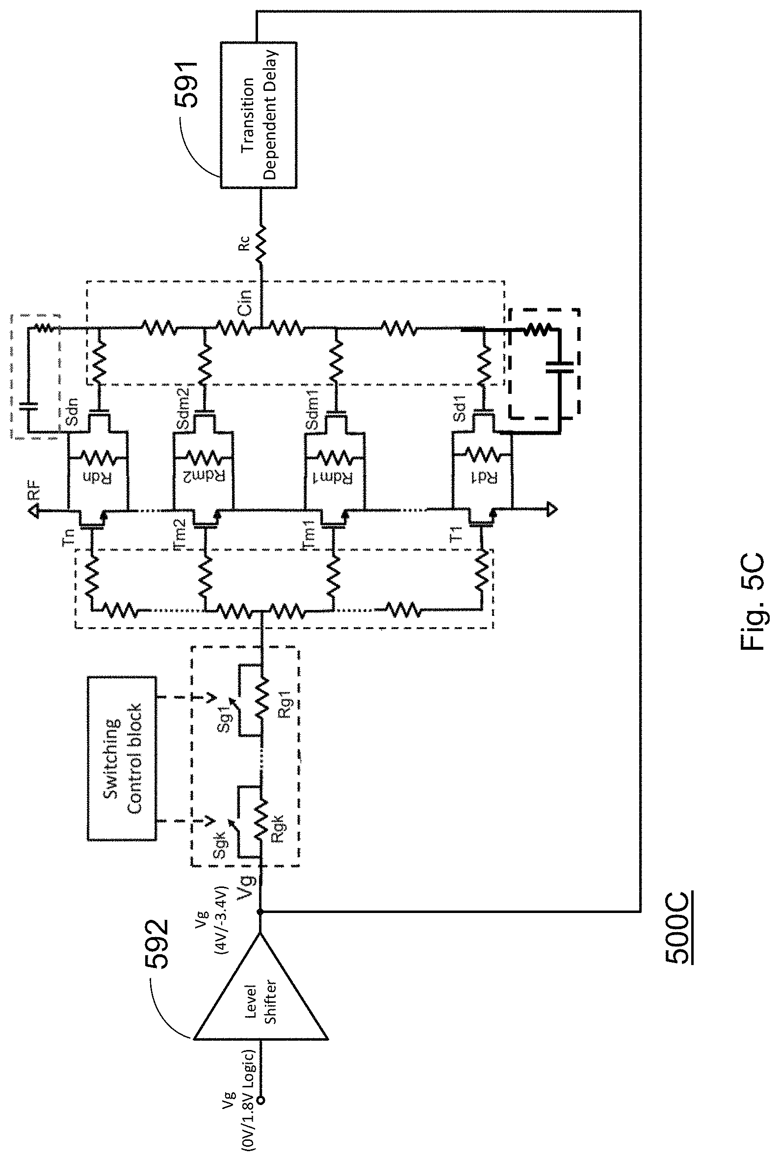 Patent US11777485 Figure 9 – Bypass circuitry to improve switching speed