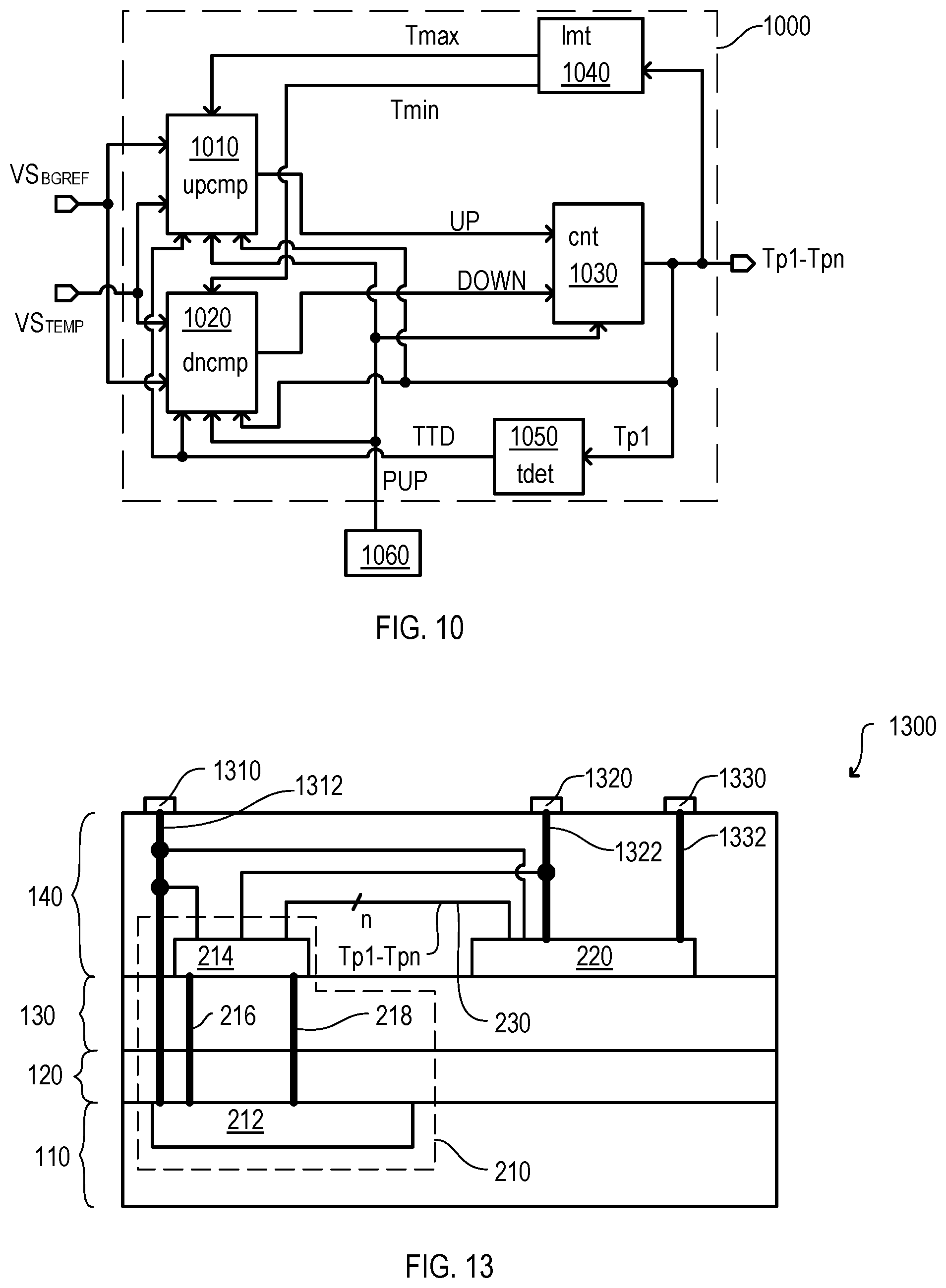 Patent US11777486 Figure 6 – Temperature sensor circuits for integrated circuit devices