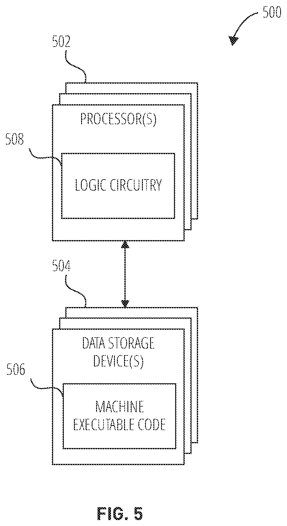Patent US11777488 Figure 5 – Charge transfer between gate terminals of sub-threshold current reduction circuit transistors and related apparatuses and methods