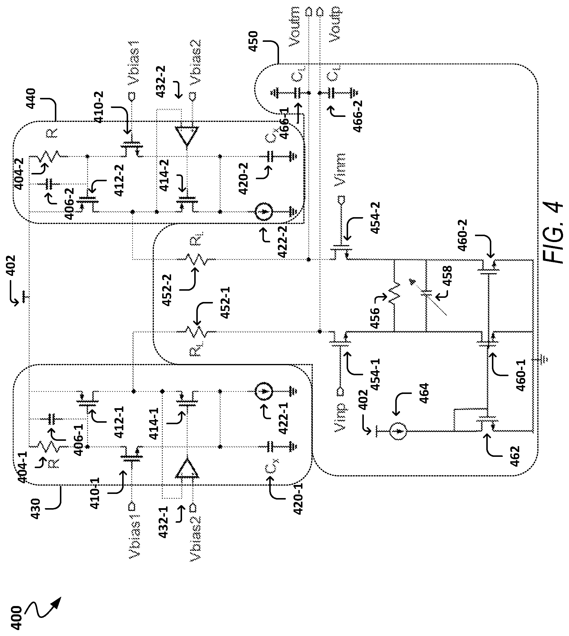 Patent US11777491 Figure 4 – Continuous time linear equalizer with active inductor