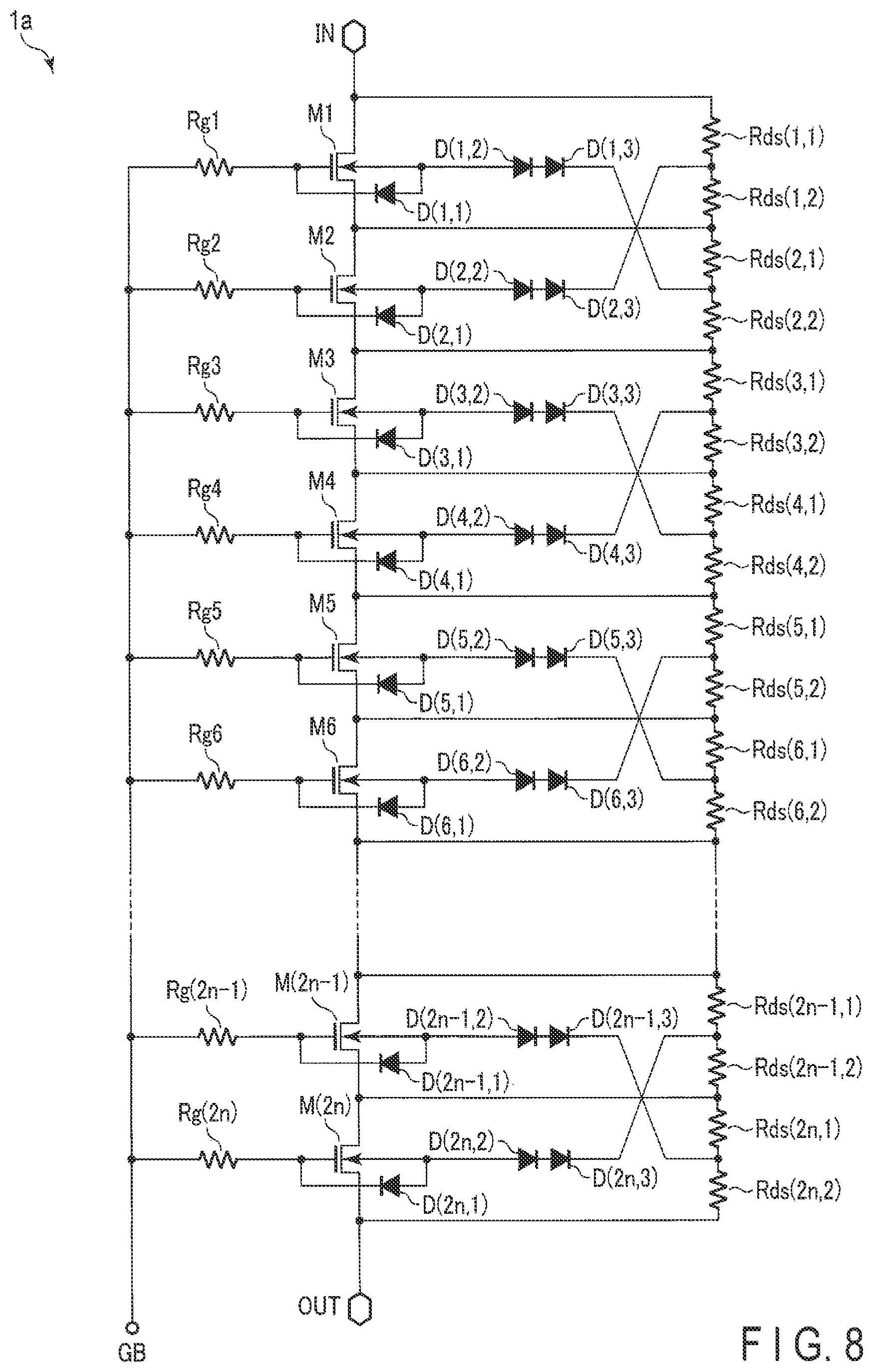 Patent US11777492 Figure 7 – Semiconductor device