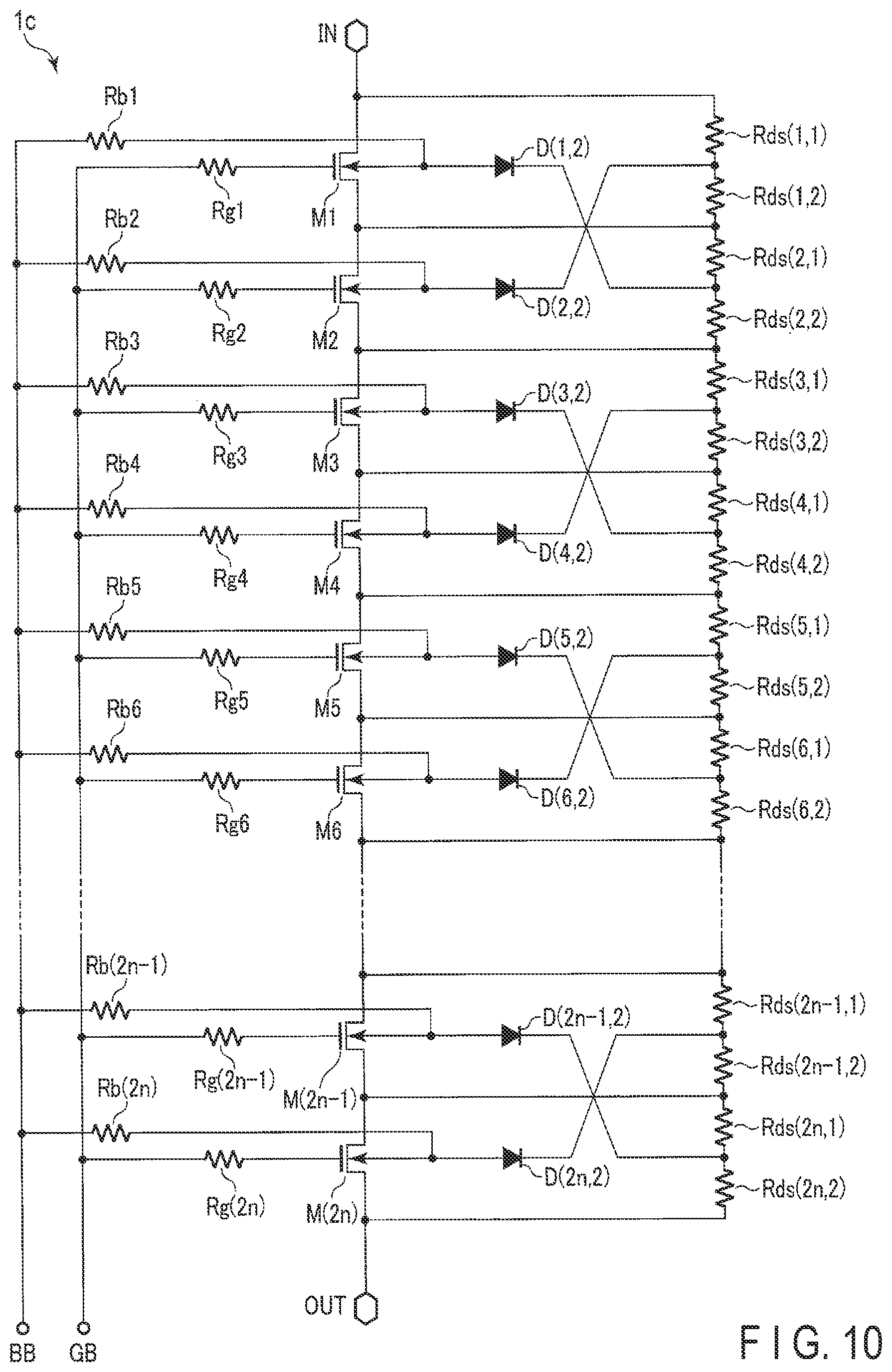 Patent US11777492 Figure 9 – Semiconductor device