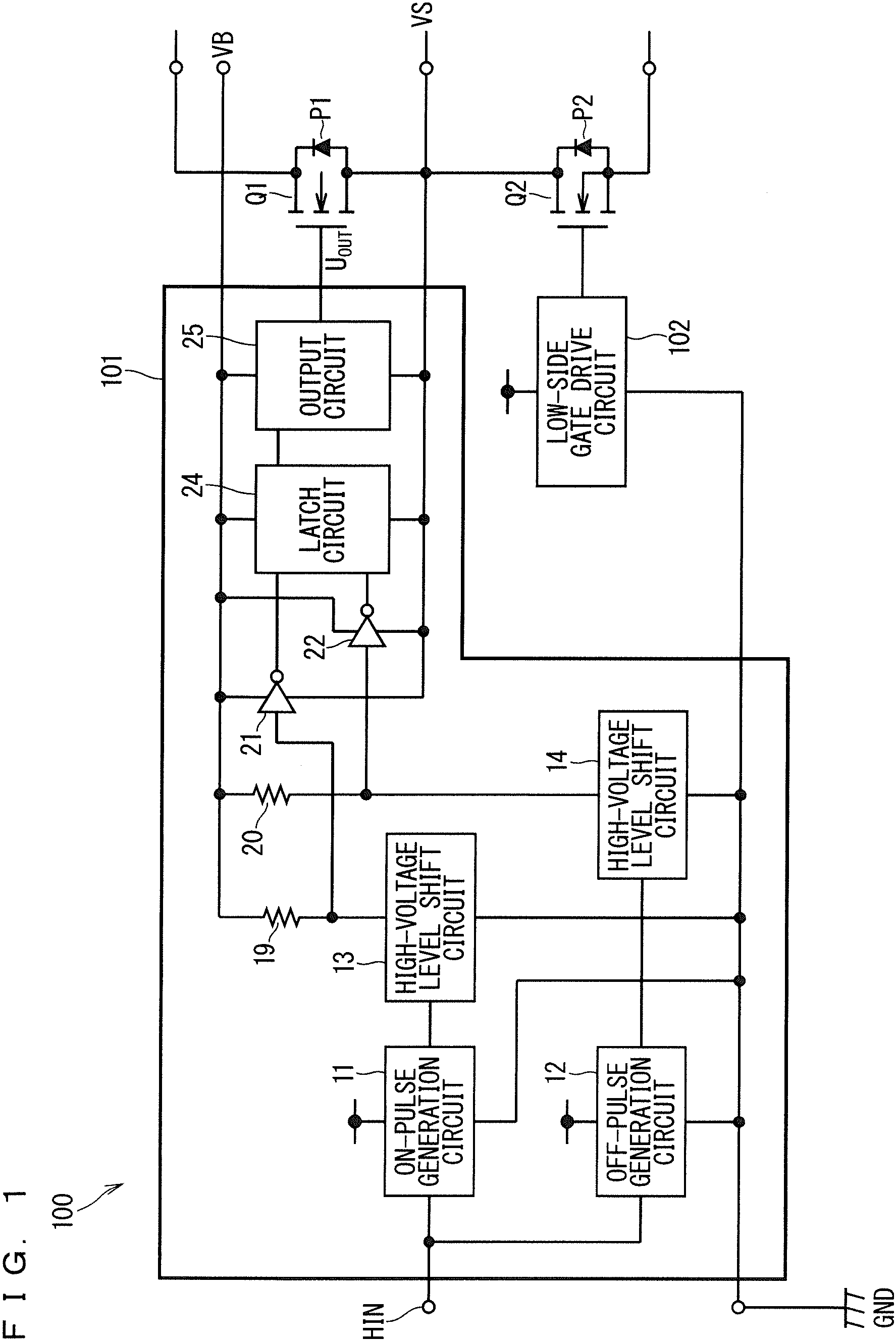 Patent US11777494 — Level shift circuit — Figure 1