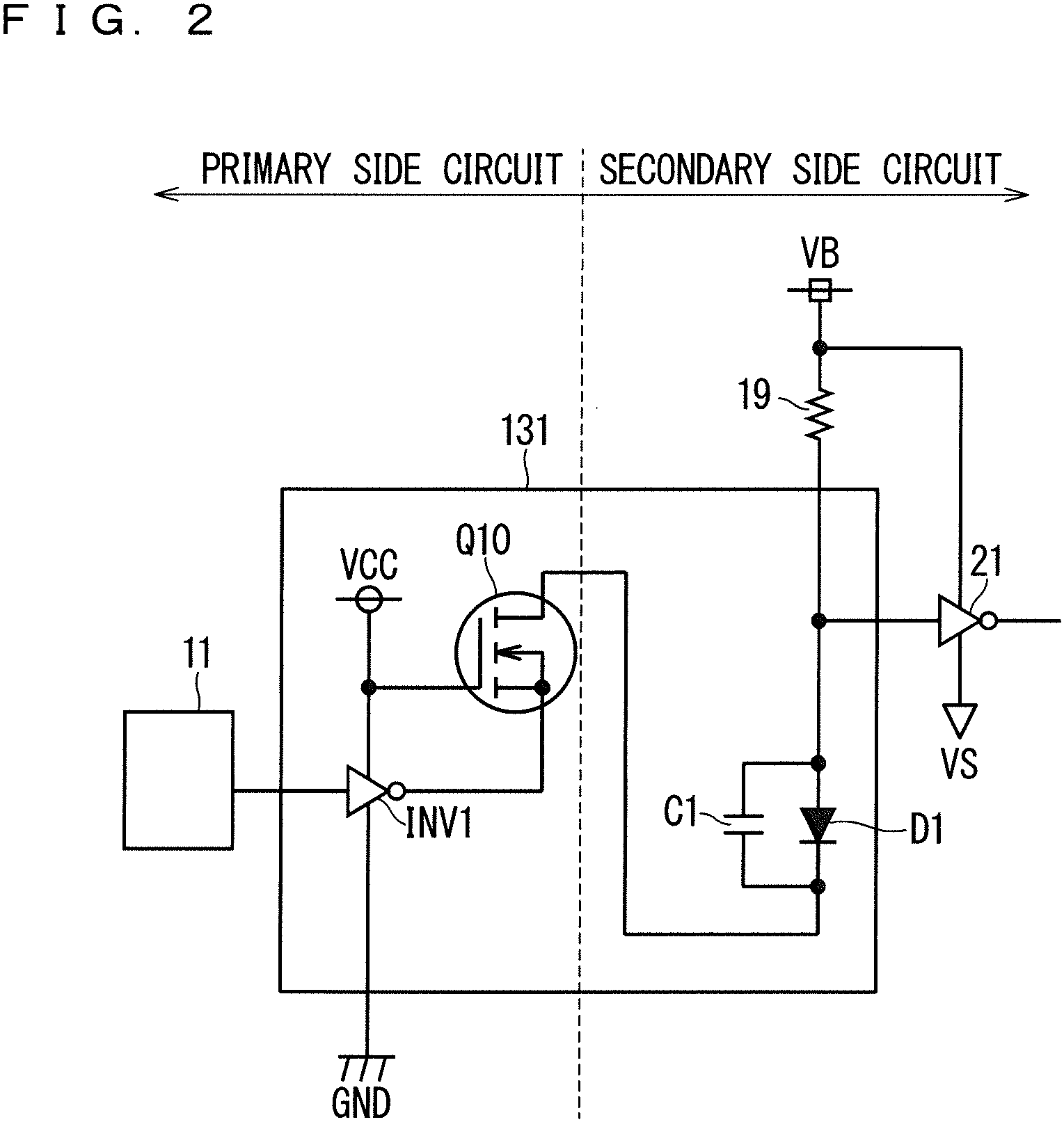 Patent US11777494 Figure 2 – Level shift circuit