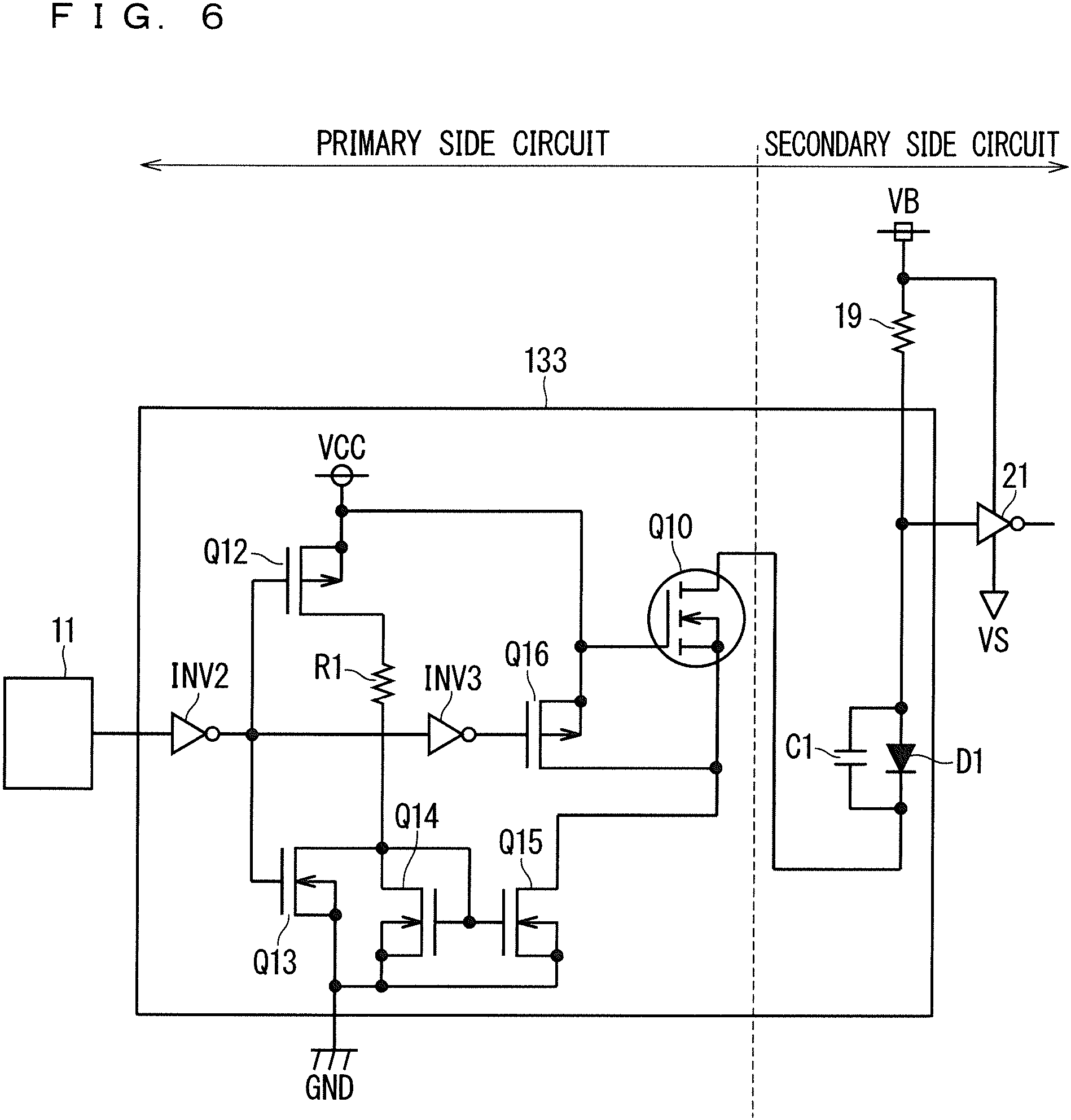 Patent US11777494 Figure 6 – Level shift circuit