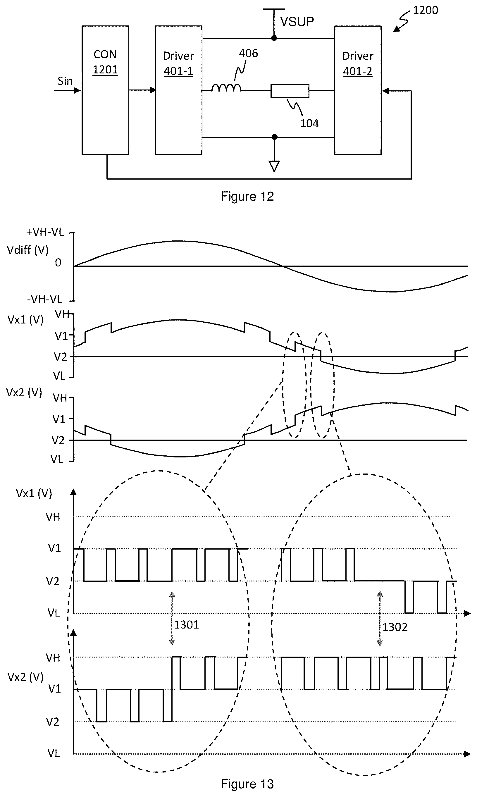 Patent US11777495 Figure 6 – Driver circuitry and operation