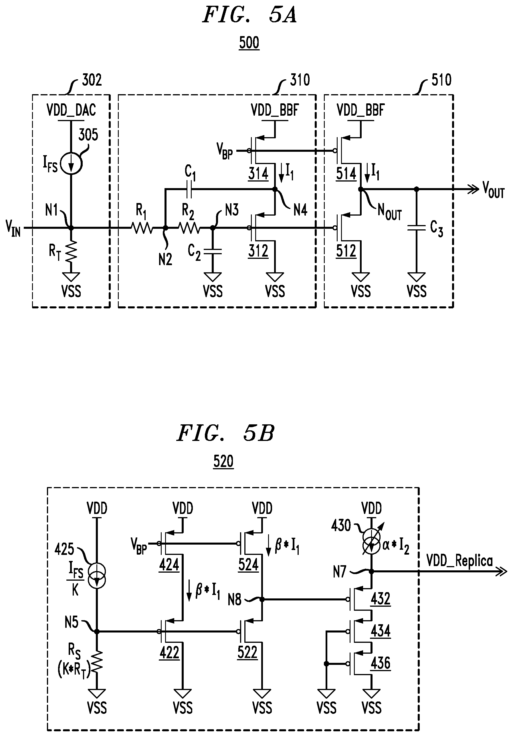 Patent US11777496 Figure 8 – Low voltage signal path in a radio frequency signal generator