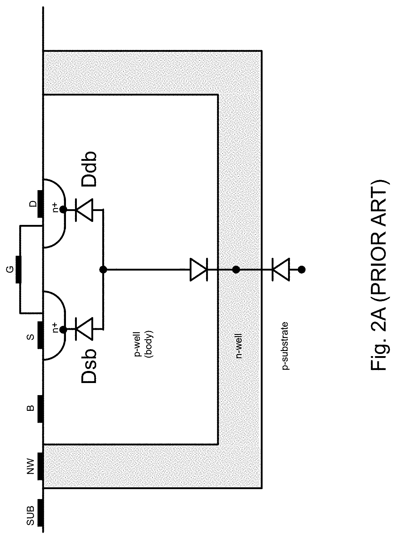 Patent US11777498 Figure 3 – High power RF switch with controlled well voltage for improved linearity