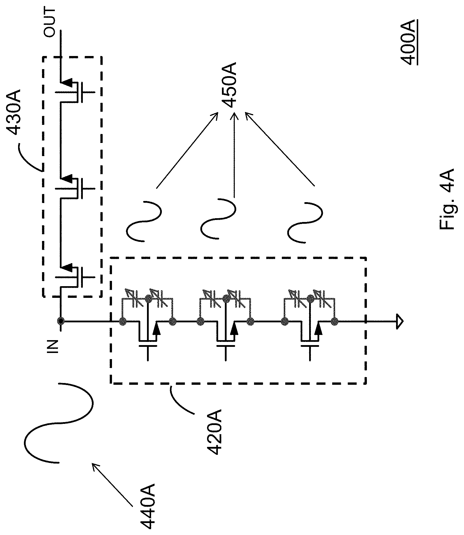 Patent US11777498 Figure 6 – High power RF switch with controlled well voltage for improved linearity