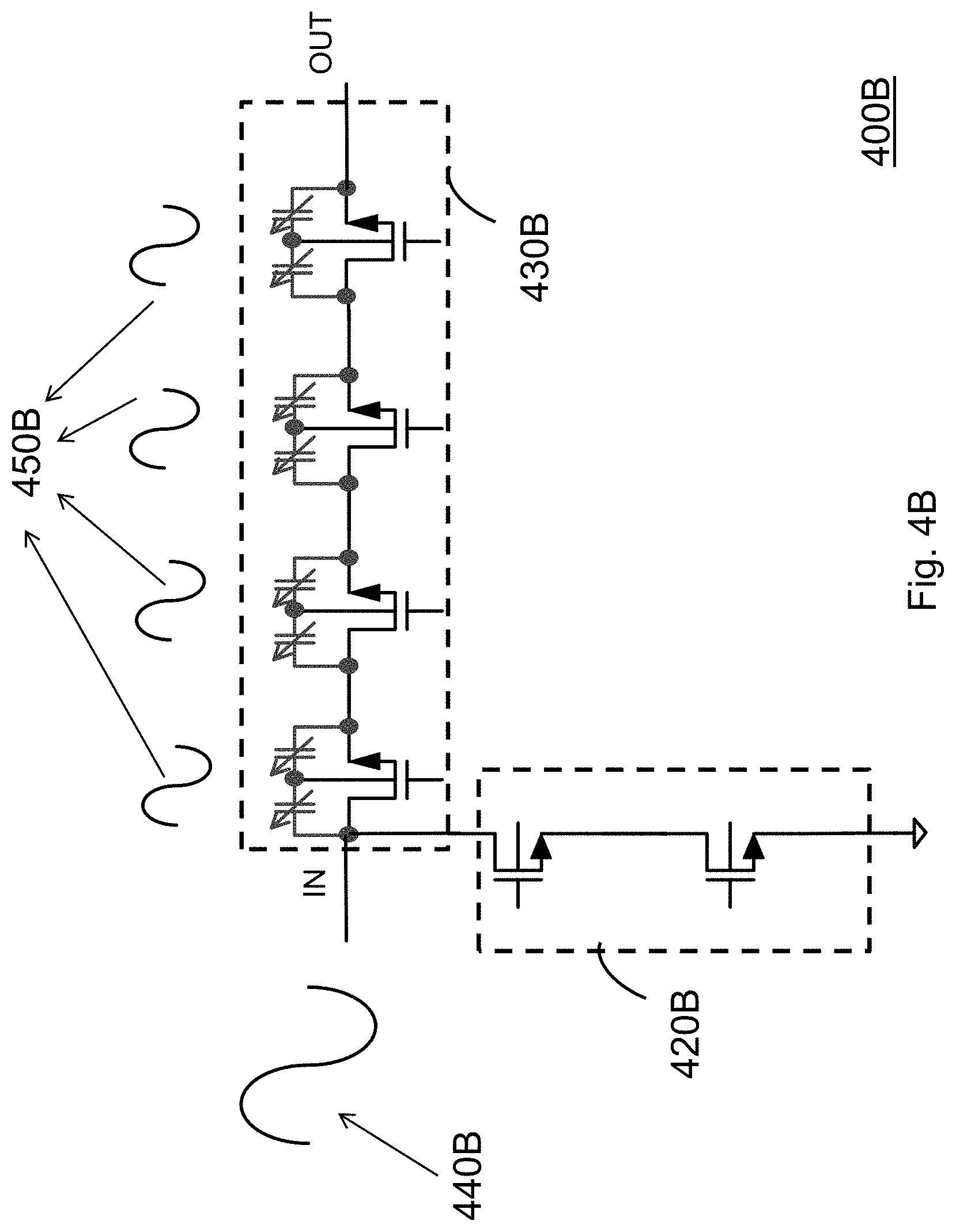 Patent US11777498 Figure 7 – High power RF switch with controlled well voltage for improved linearity
