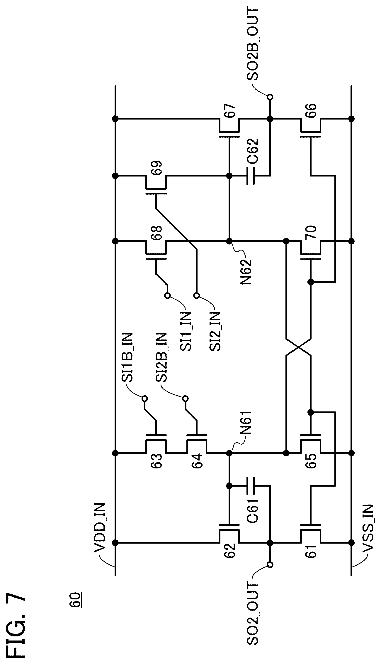 Patent US11777502 Figure 7 – Logic circuit and semiconductor device formed using unipolar transistor