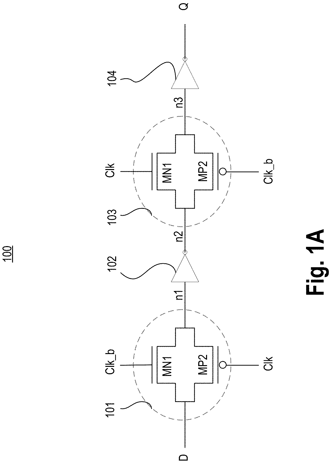 Patent US11777504 Figure 1 – Non-linear polar material based latch