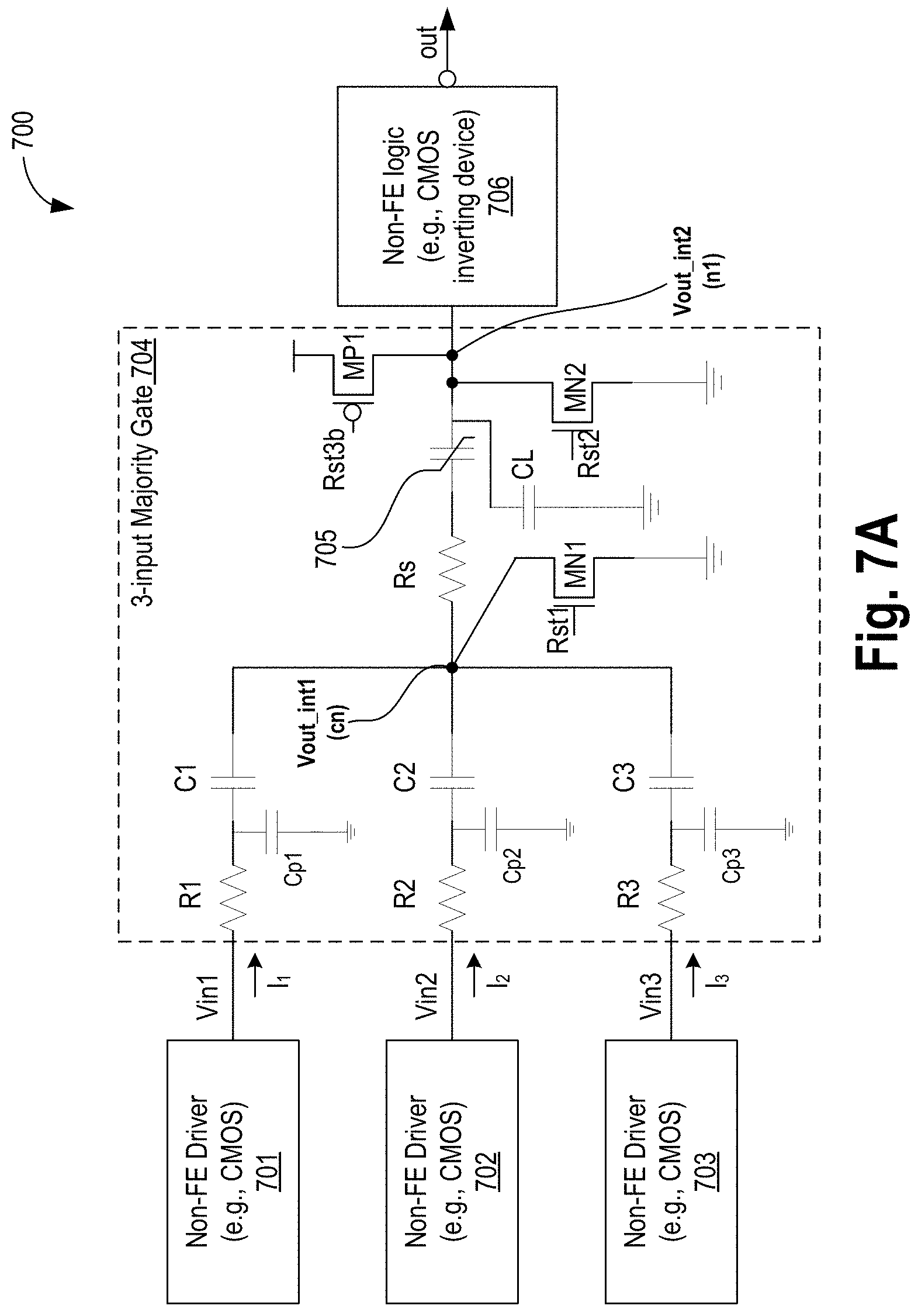 Patent US11777504 Figure 16 – Non-linear polar material based latch
