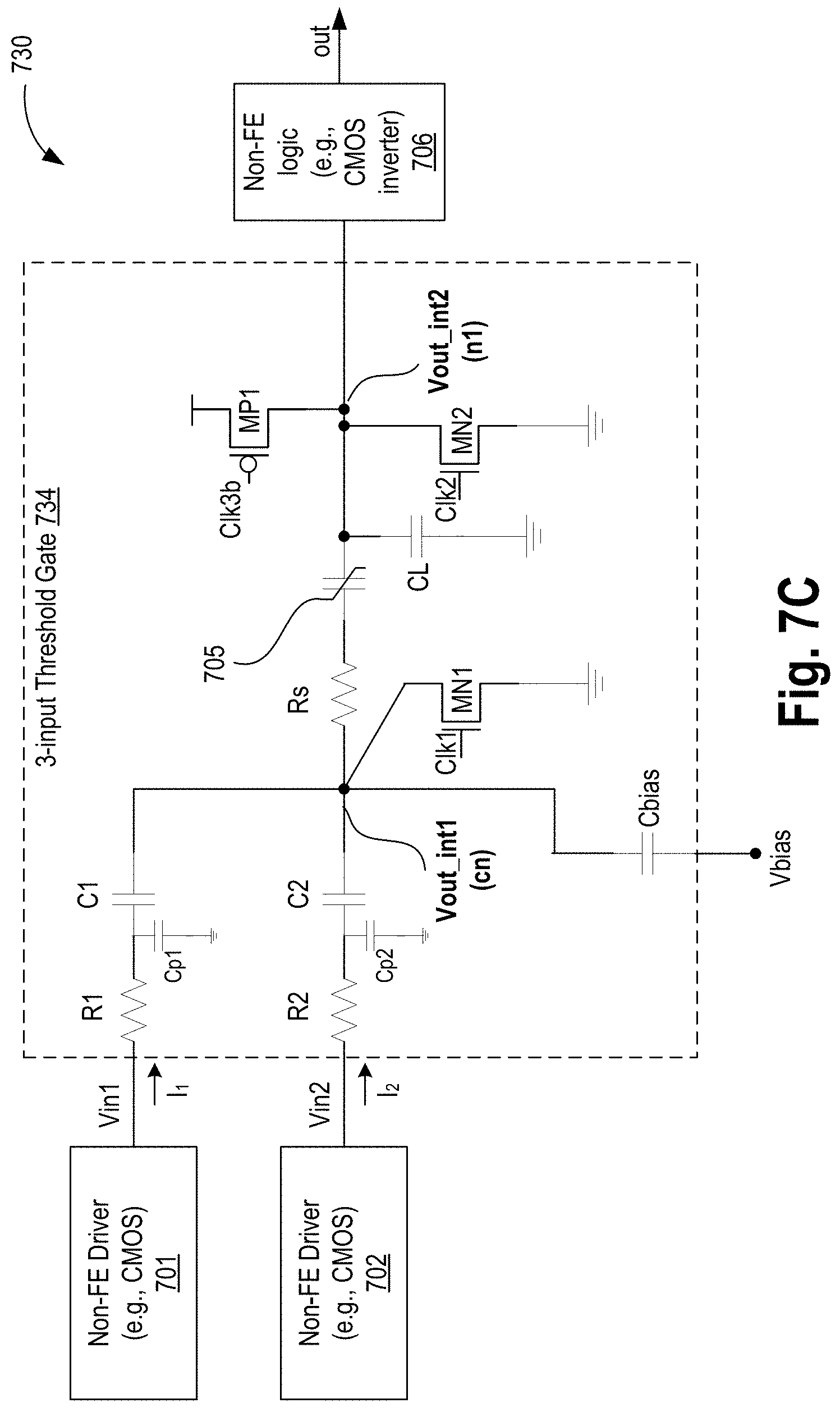 Patent US11777504 Figure 18 – Non-linear polar material based latch