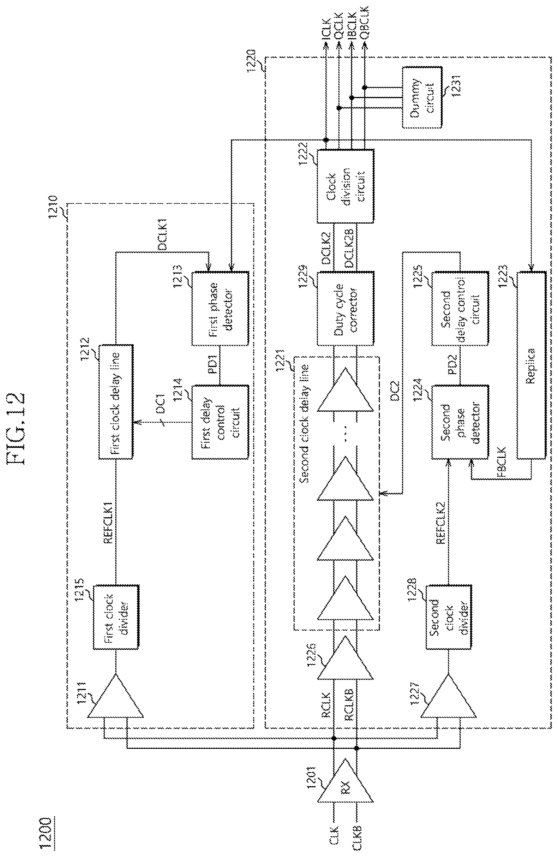 Patent US11777506 Figure 12 – Clock generation circuit and semiconductor apparatus using the clock generation circuit