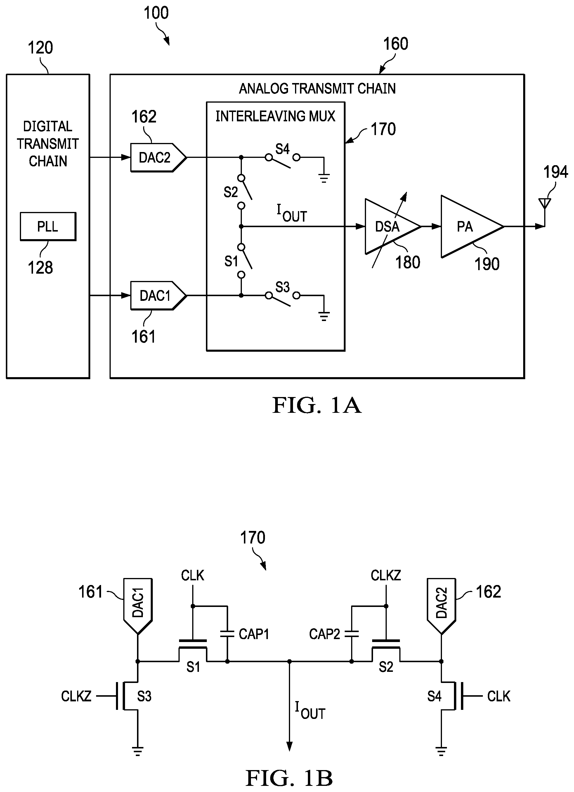Patent US11777513 Figure 1 – F DAC /2 spur estimation and correction